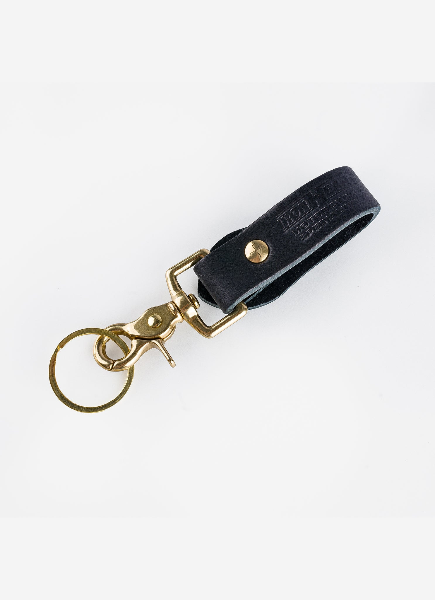 OGL-FOB-BLK OGL Leather Key Fob - Black - 3