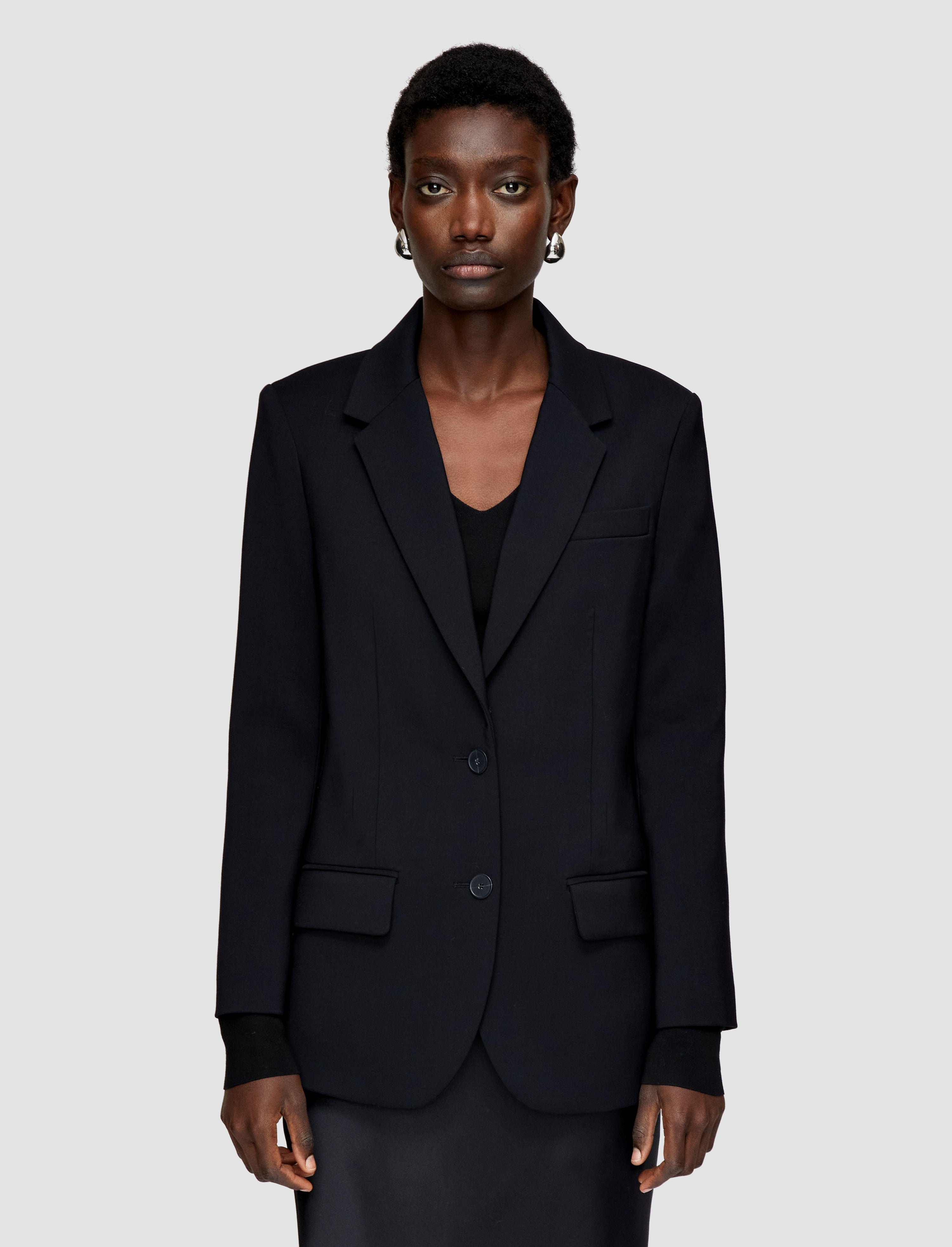 Tailoring Wool Stretch Jackie Jacket - 3