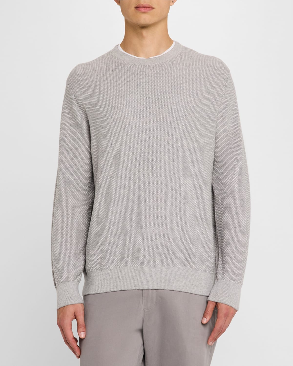 Men's Geometric Jacquard Sweater - 4