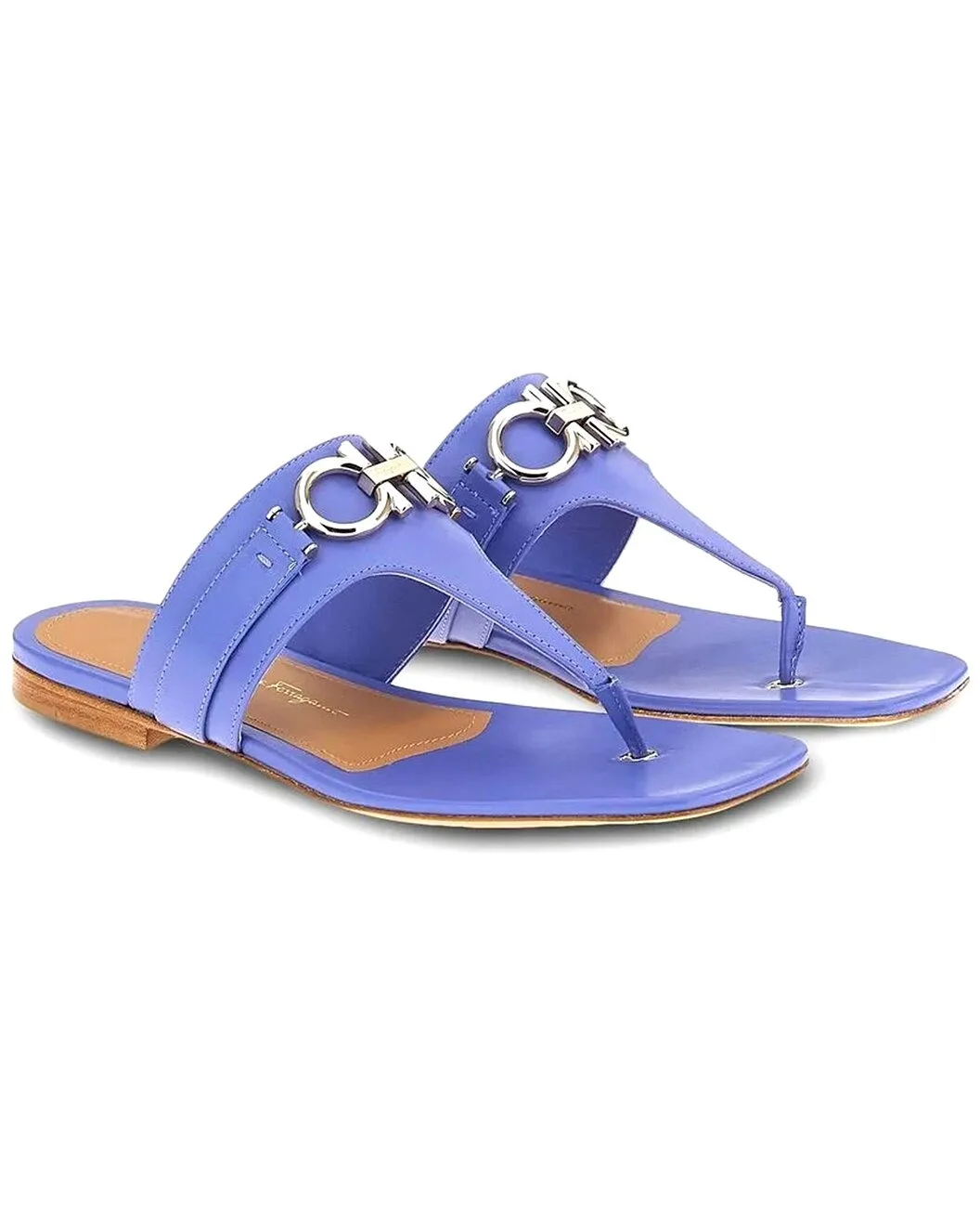 Ferragamo Gancini Leather Sandal - 1