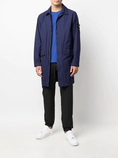 Stone Island single-breasted coat outlook