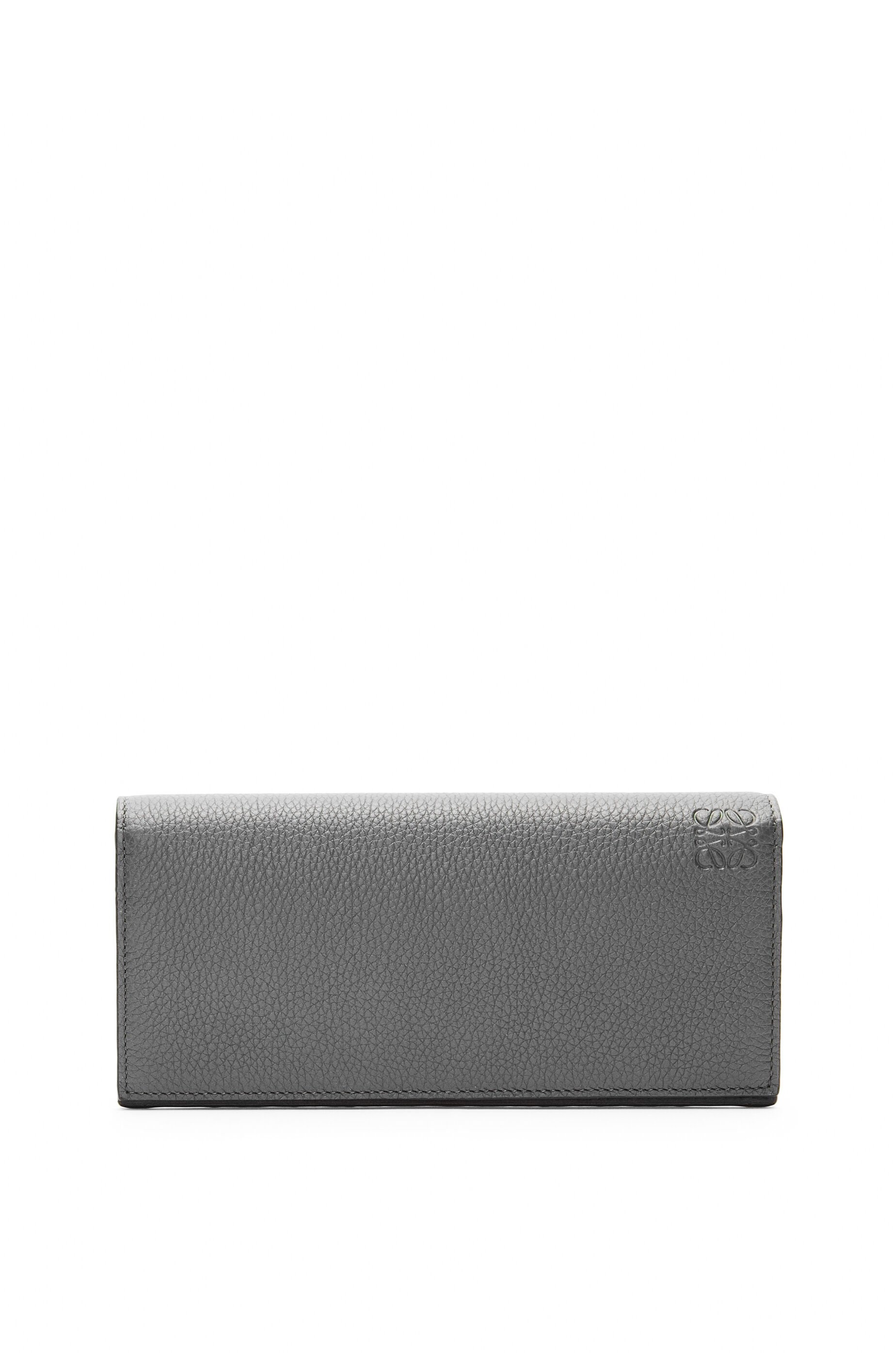 Long horizontal wallet in soft grained calfskin - 1