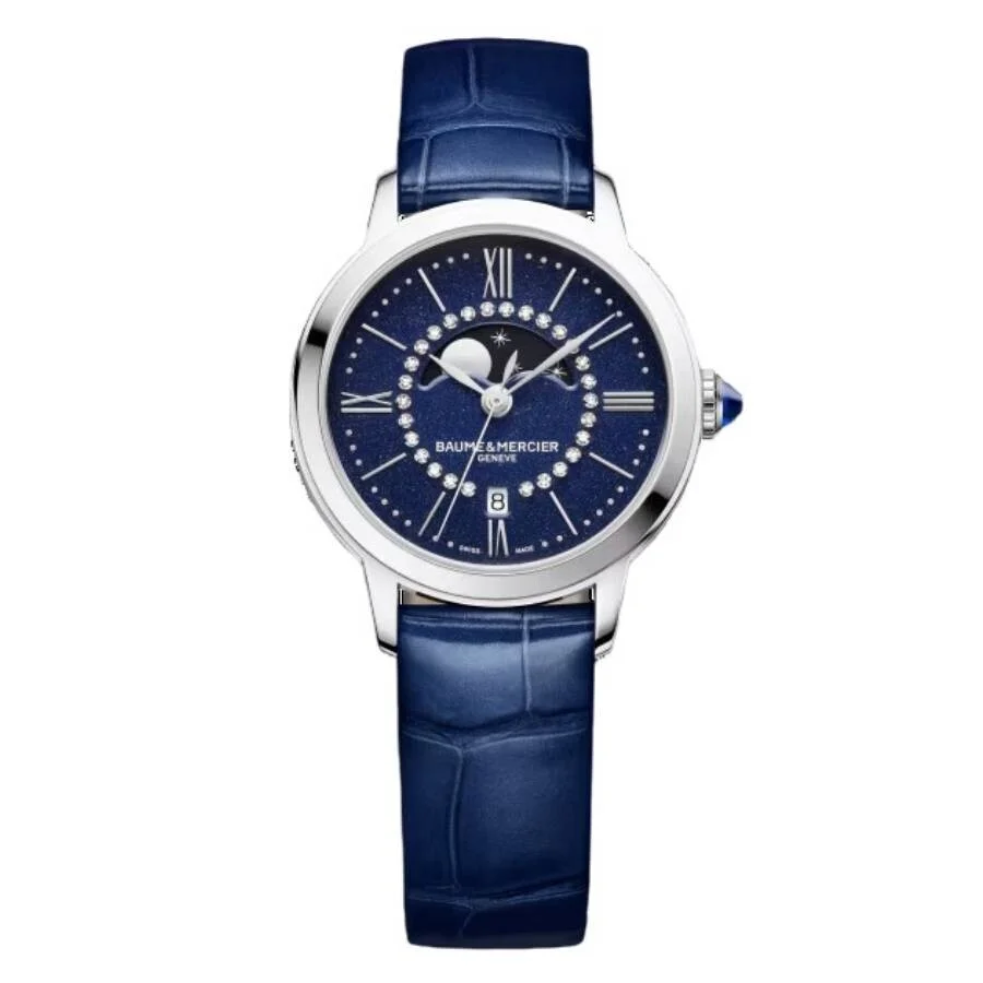 Baume et Mercier Classima Quartz Blue Dial Ladies Watch 10804 - 1