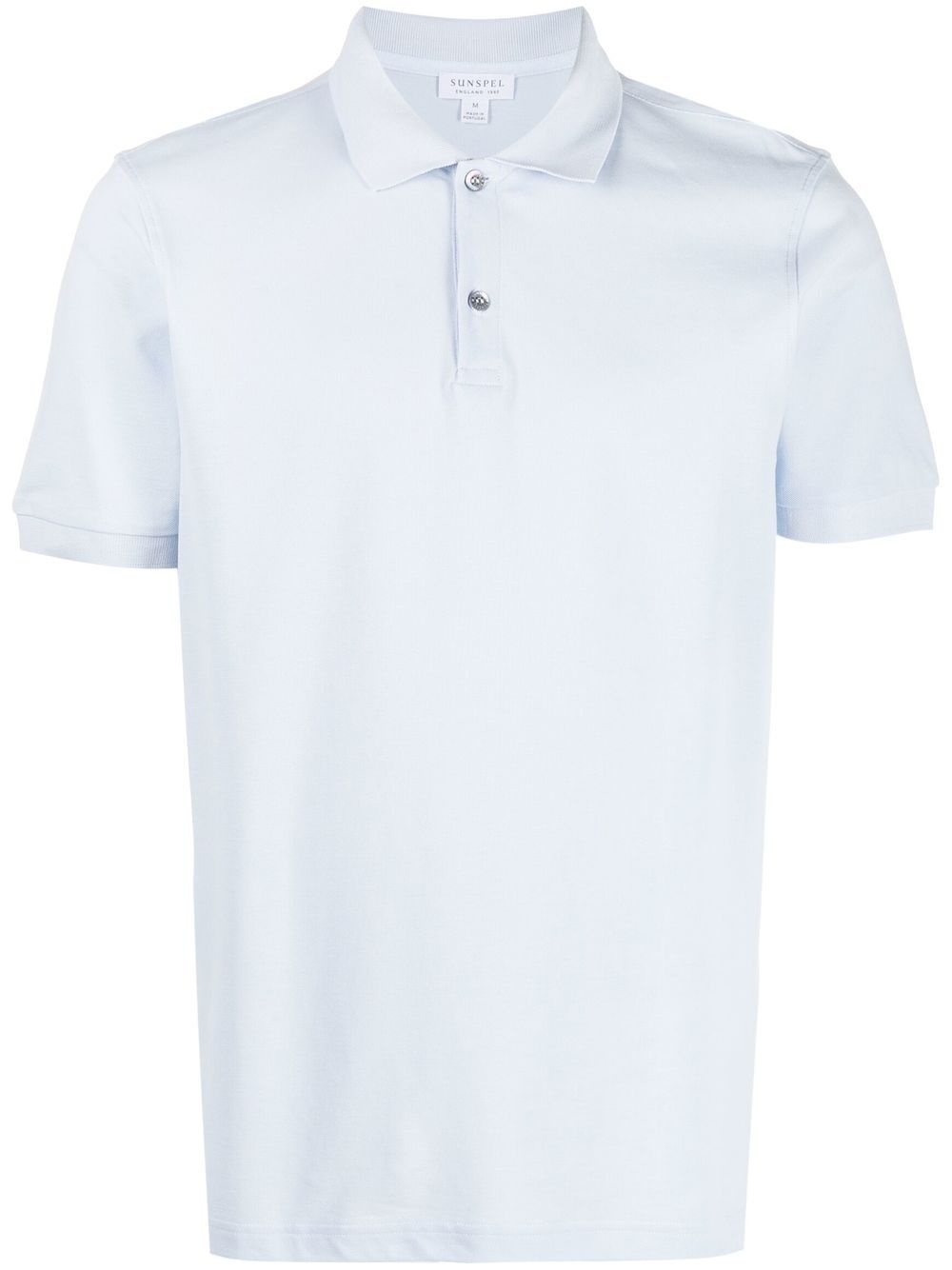 short-sleeve cotton polo shirt - 1