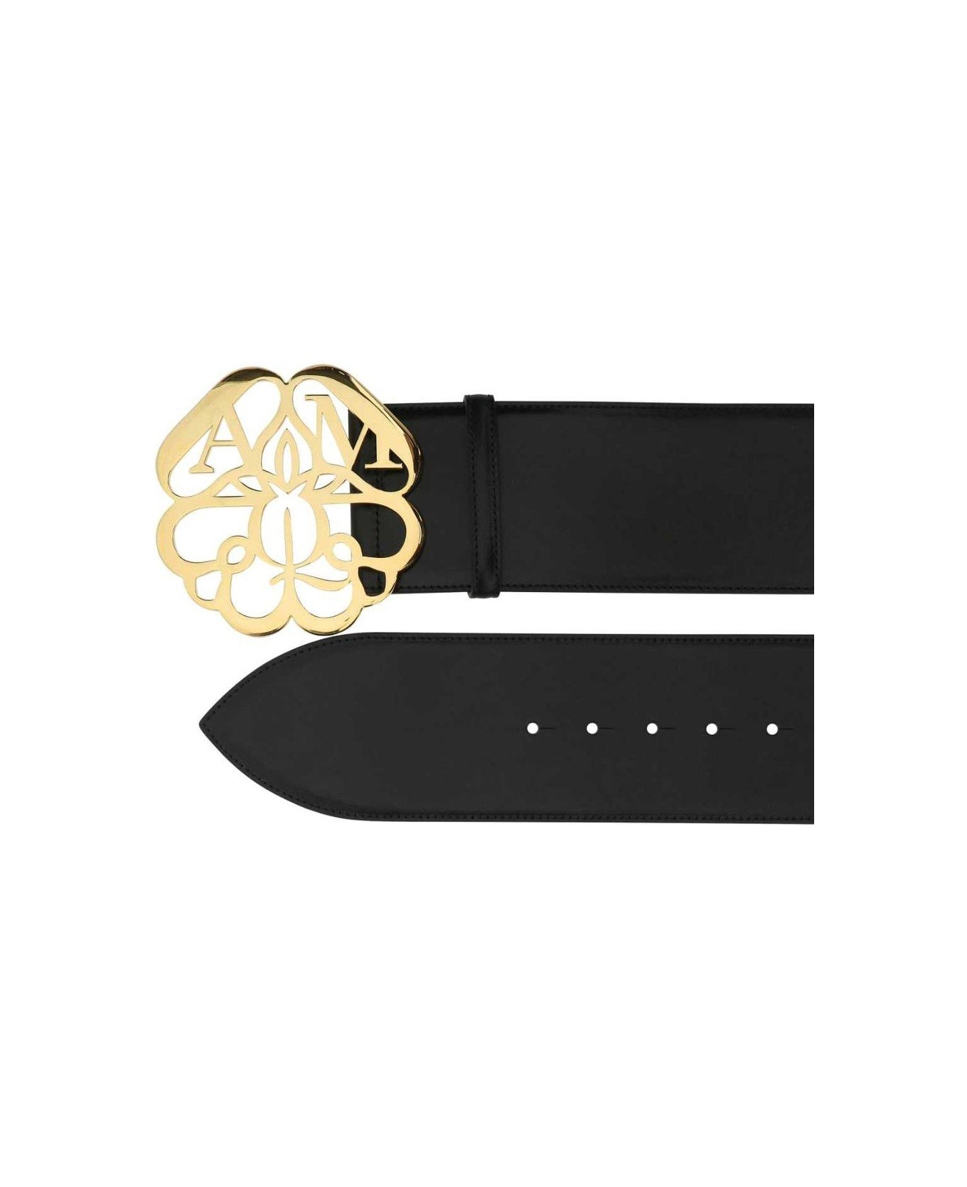 Flower Logo Plaque Buckle Belt - 4