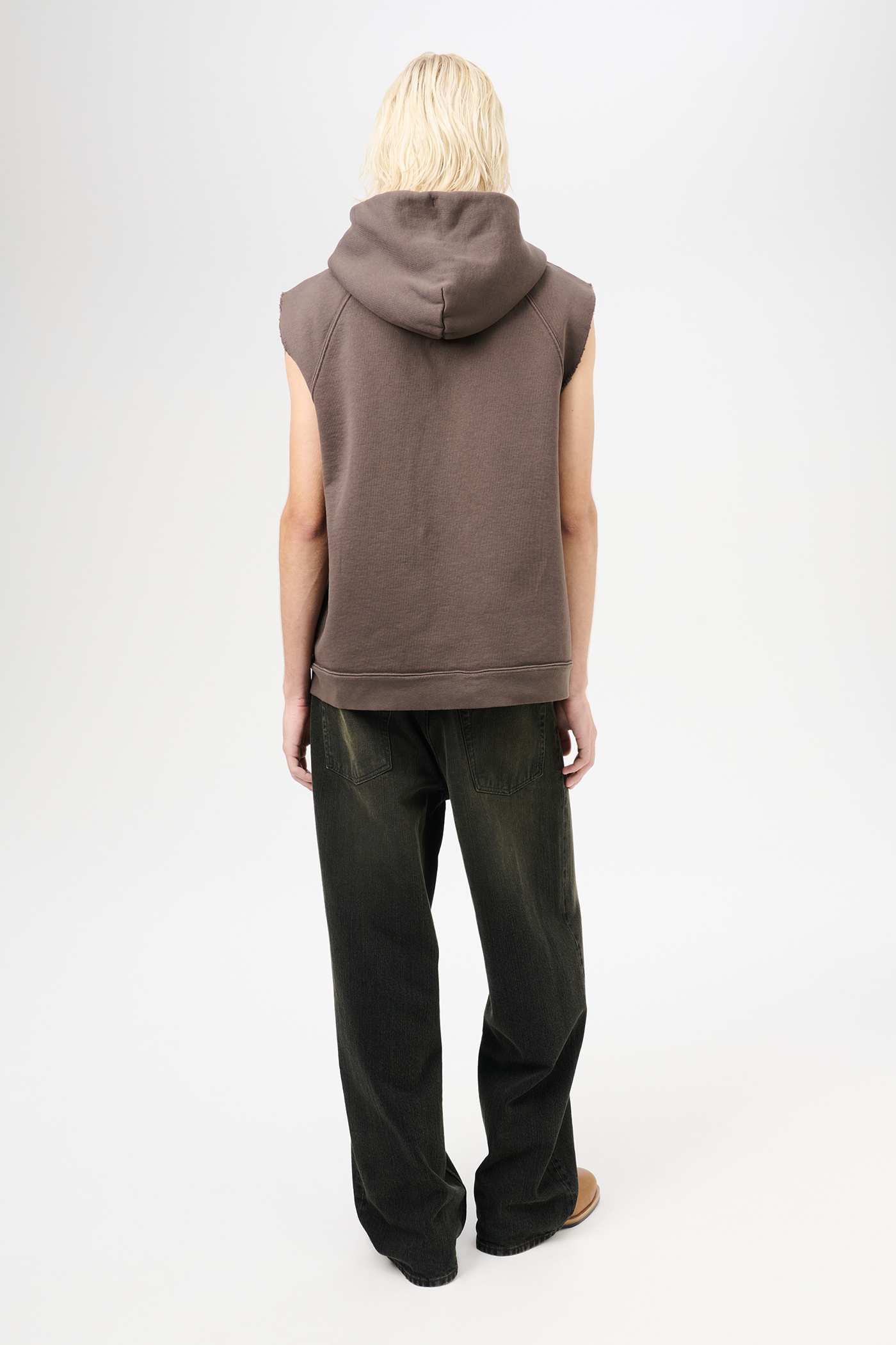 Motor Hood Vest French Sun Fade Hefty Fleece - 6