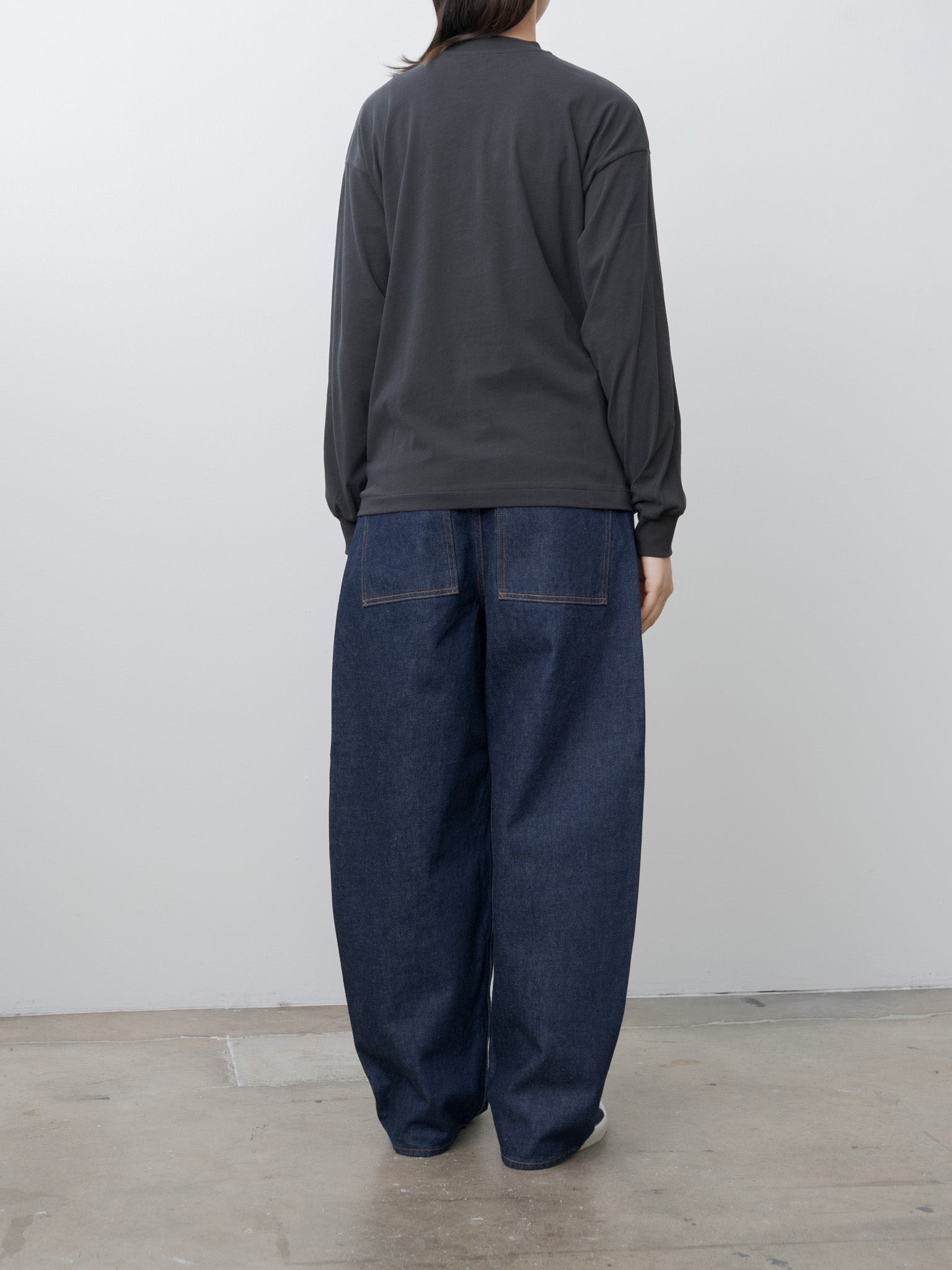 Fresca Nubuck Longsleeve T–Shirt - Charcoal Gray - 4