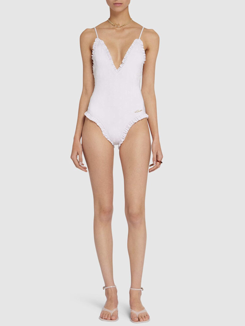 Ruffled nylon bodysuit - 2