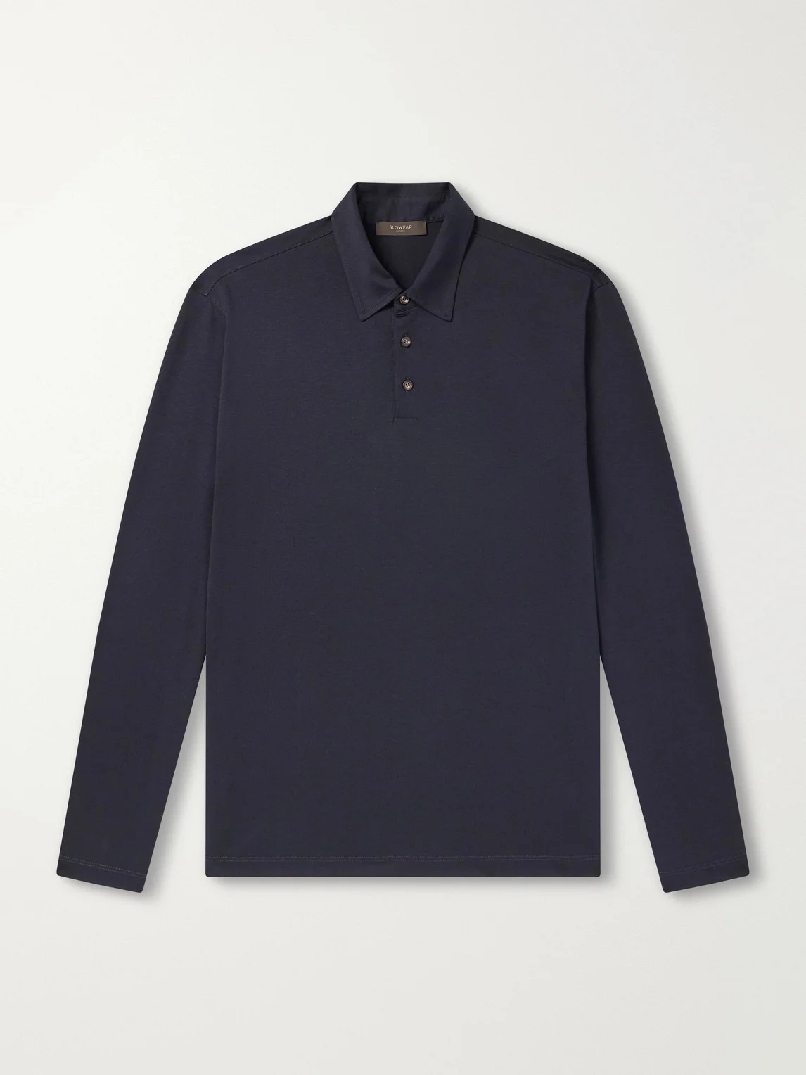 Zanone Cotton and Silk-Blend Jersey Polo Shirt - 1
