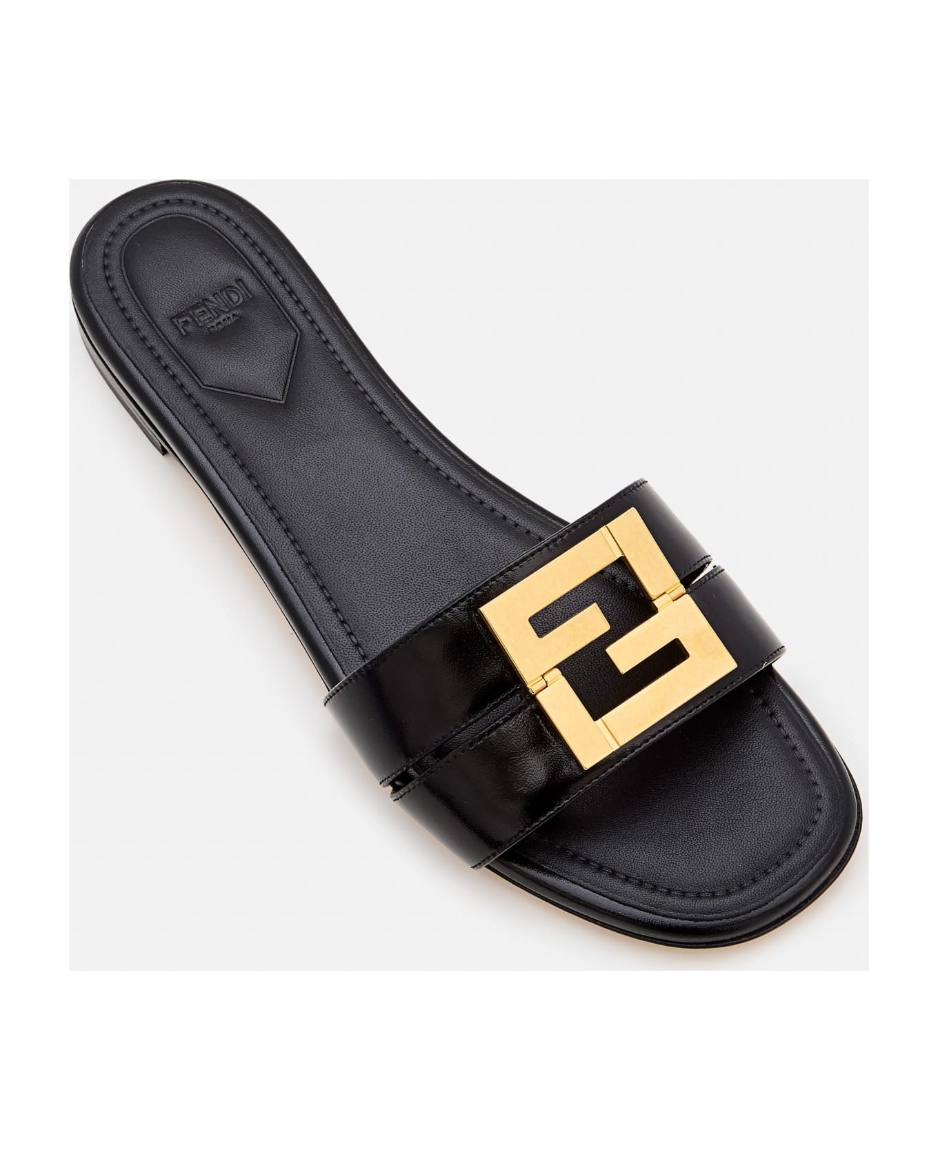 Leather Flat Sandals - 3