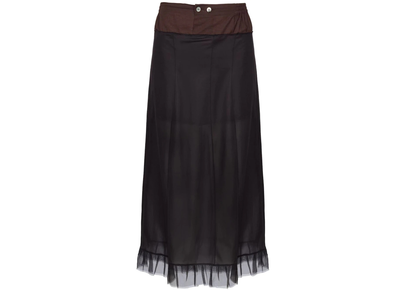 Maison Margiela Midi Skirt Black/Brown - 1