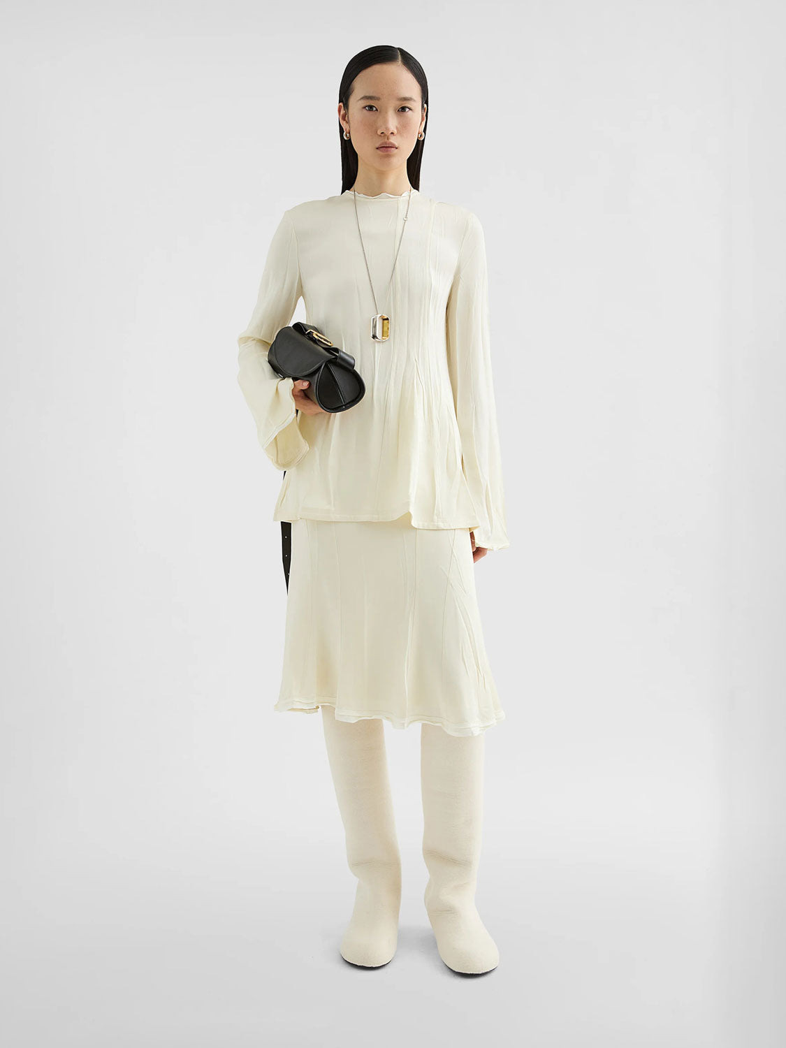 FLUID LONG SLEEVE BLOUSE - 2