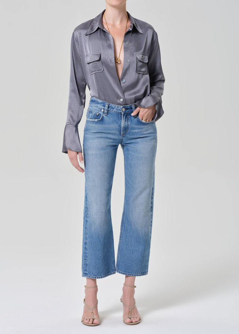 Tulip Sleeve Shirt In Stone 6
