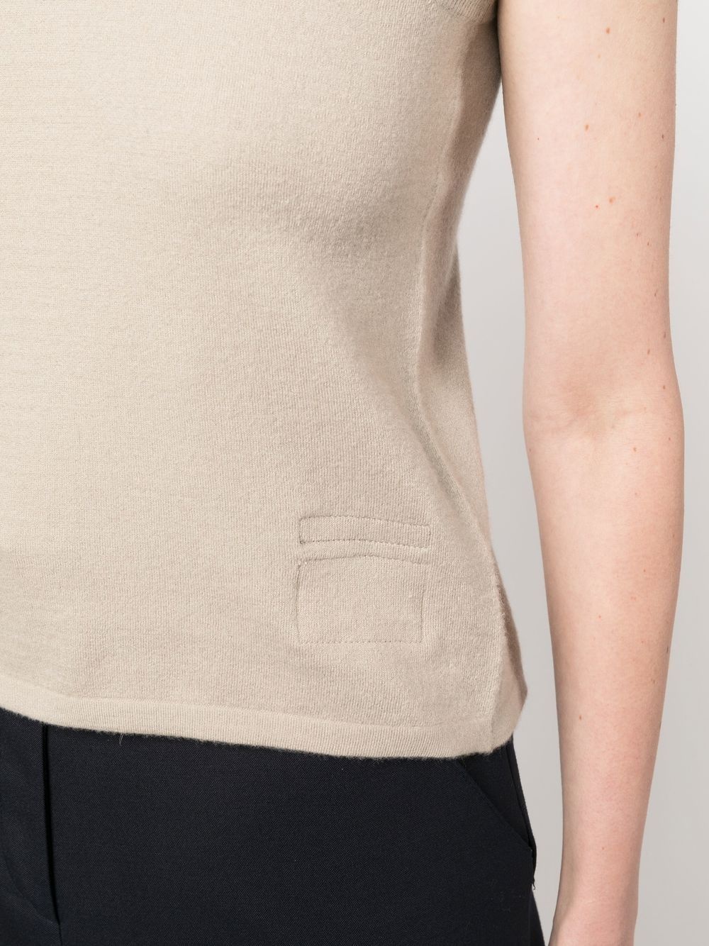 cashmere knitted tank top - 5