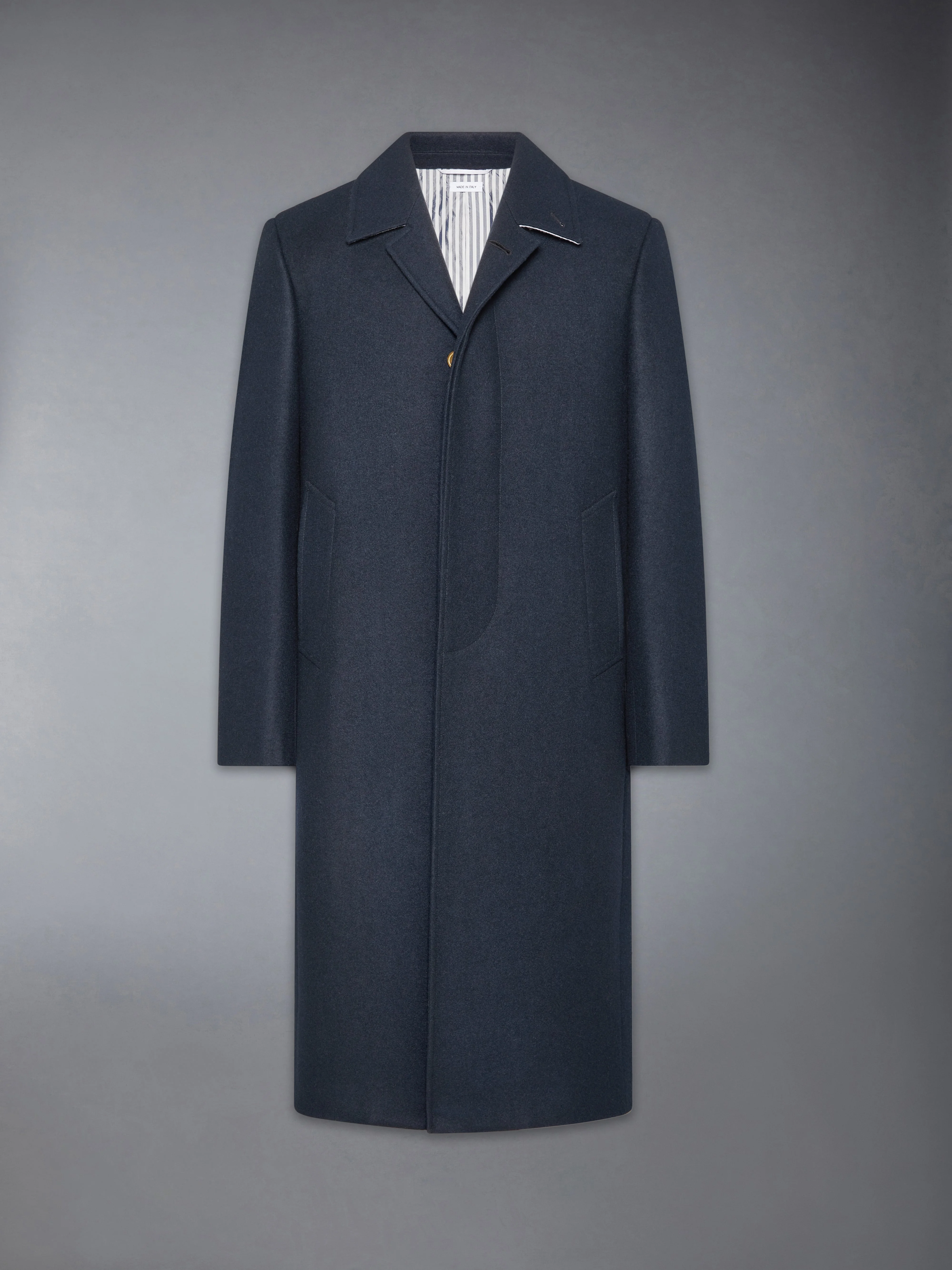 MELTON CLASSIC BAL COLLAR OVERCOAT - 1