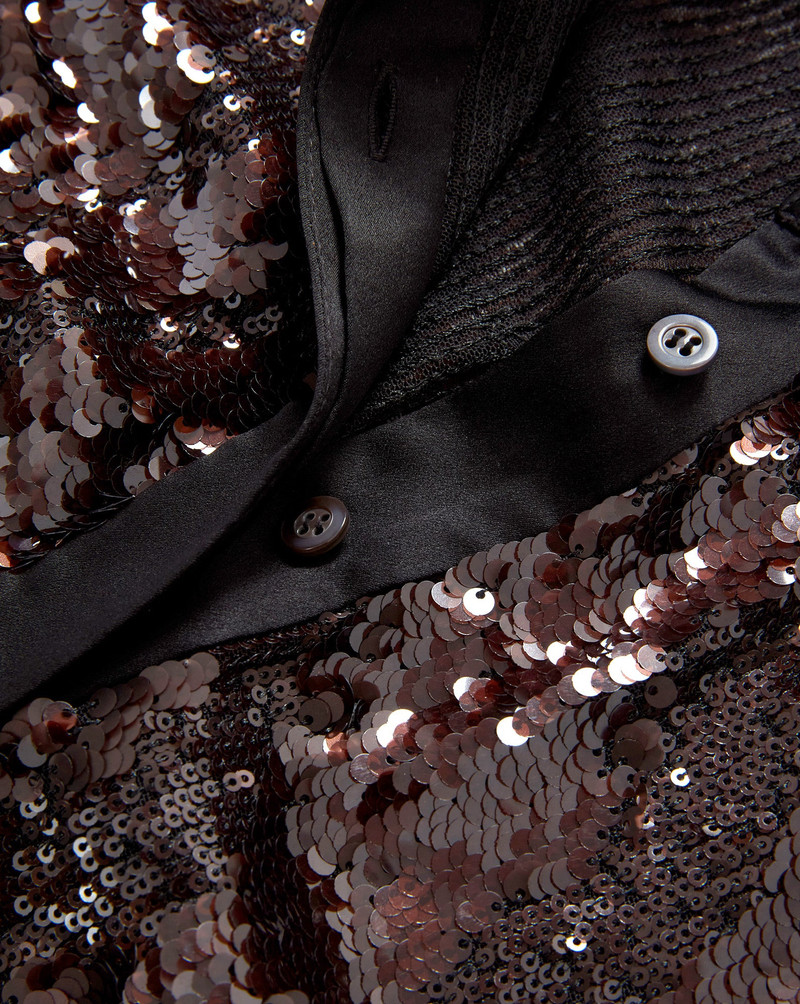 MATTY SEQUIN BUTTON-DOWN SHIRT 4