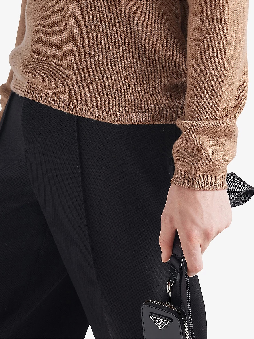 Crewneck regular-fit cashmere jumper - 5