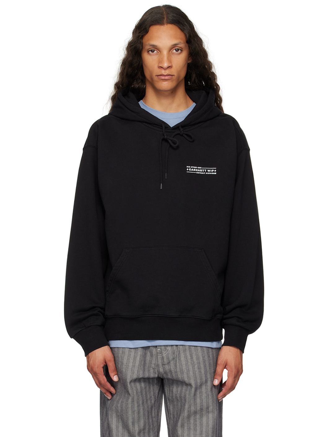 Black Stamp Hoodie - 1