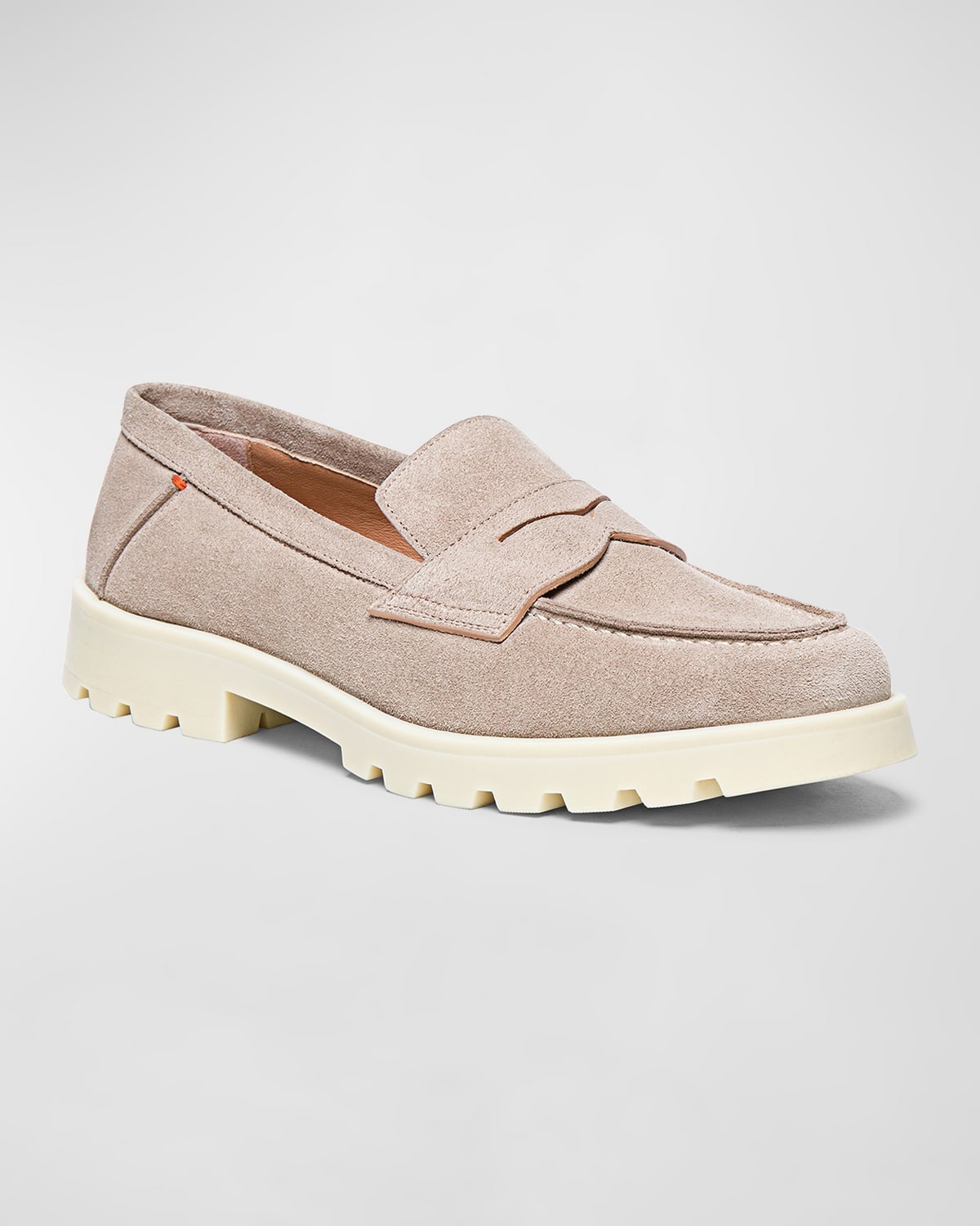 Suede Casual Flat Loafers - 2