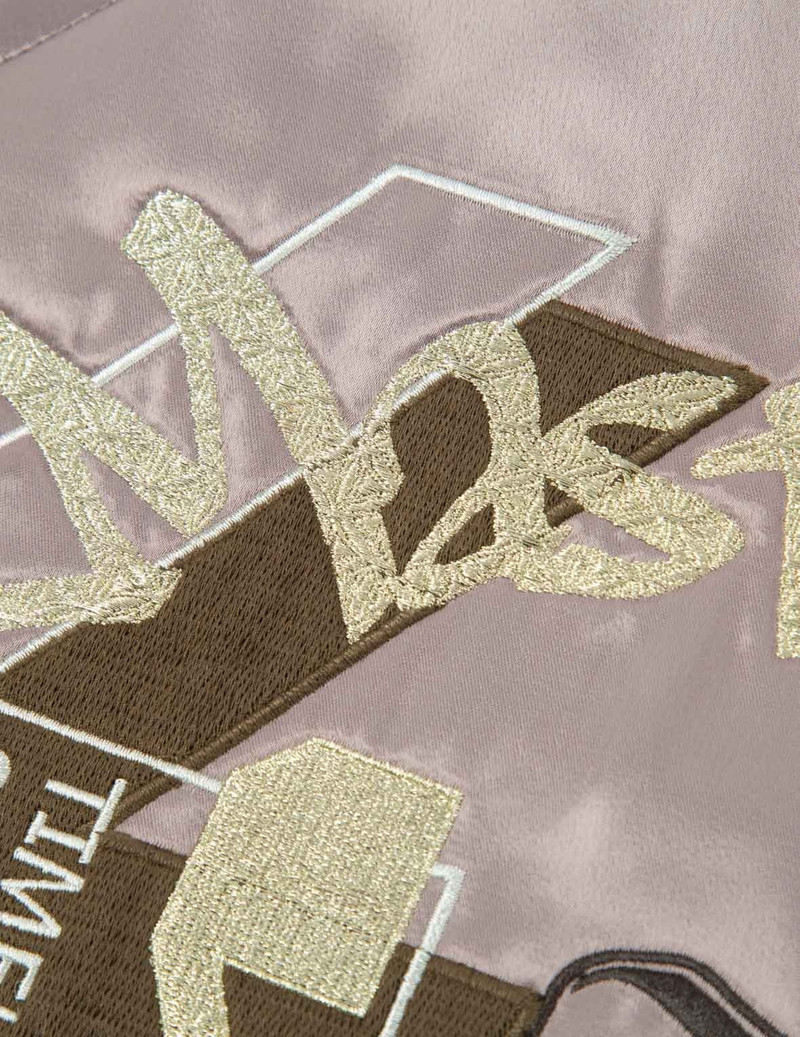 Hannya Embroidery Panelling Padded Souvenir Jacket 10