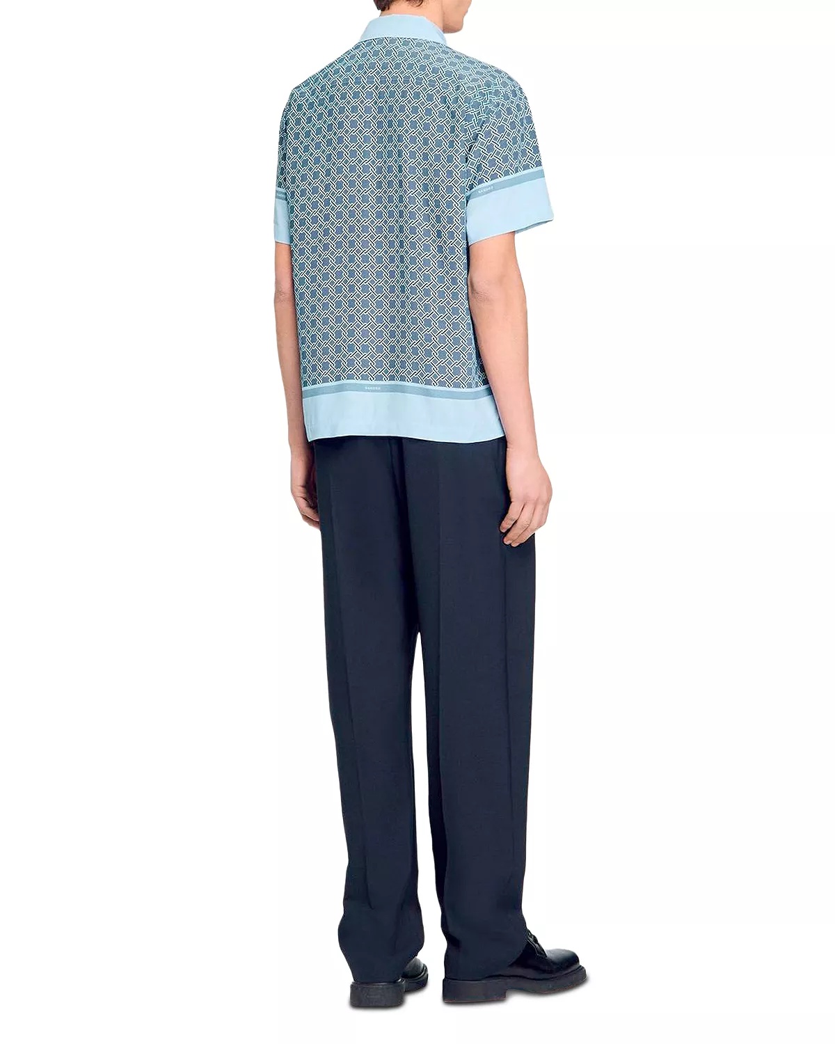Short Sleeved Patterned Shirt - 6