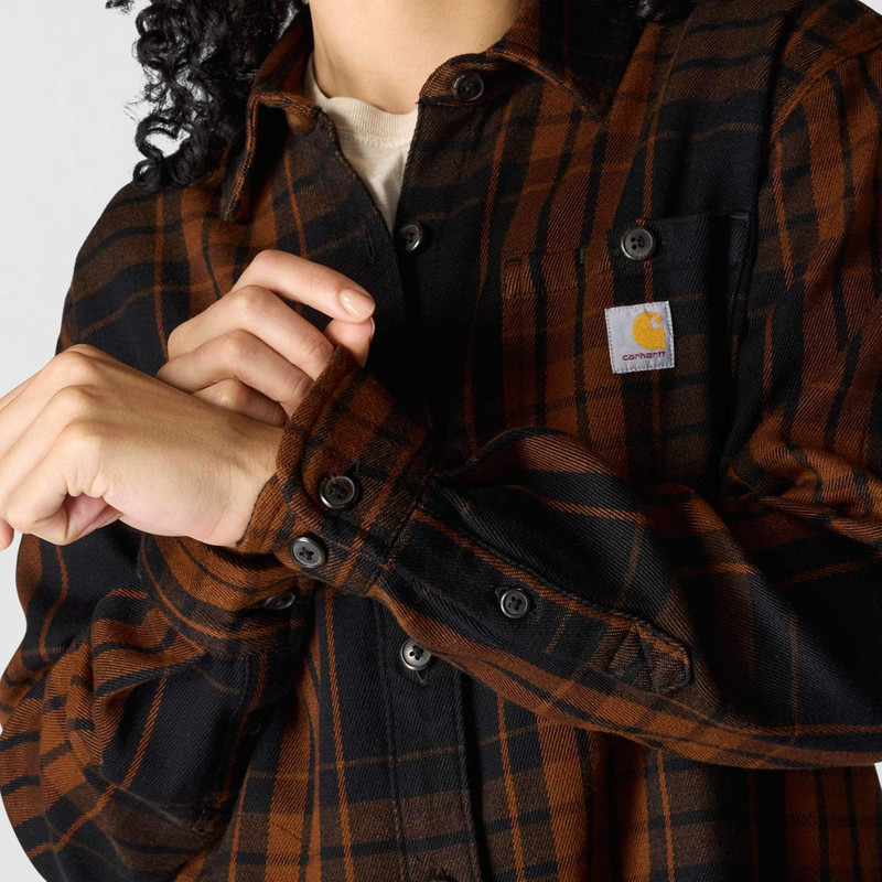 Women's TENCEL™ Fiber Series Loose Fit Twill Plaid Shirt 5