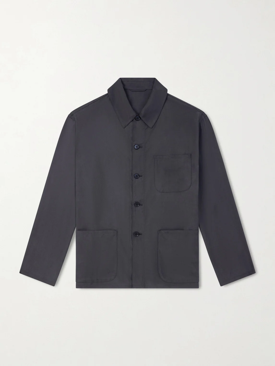 Silk-Gabardine Blouson Jacket - 1