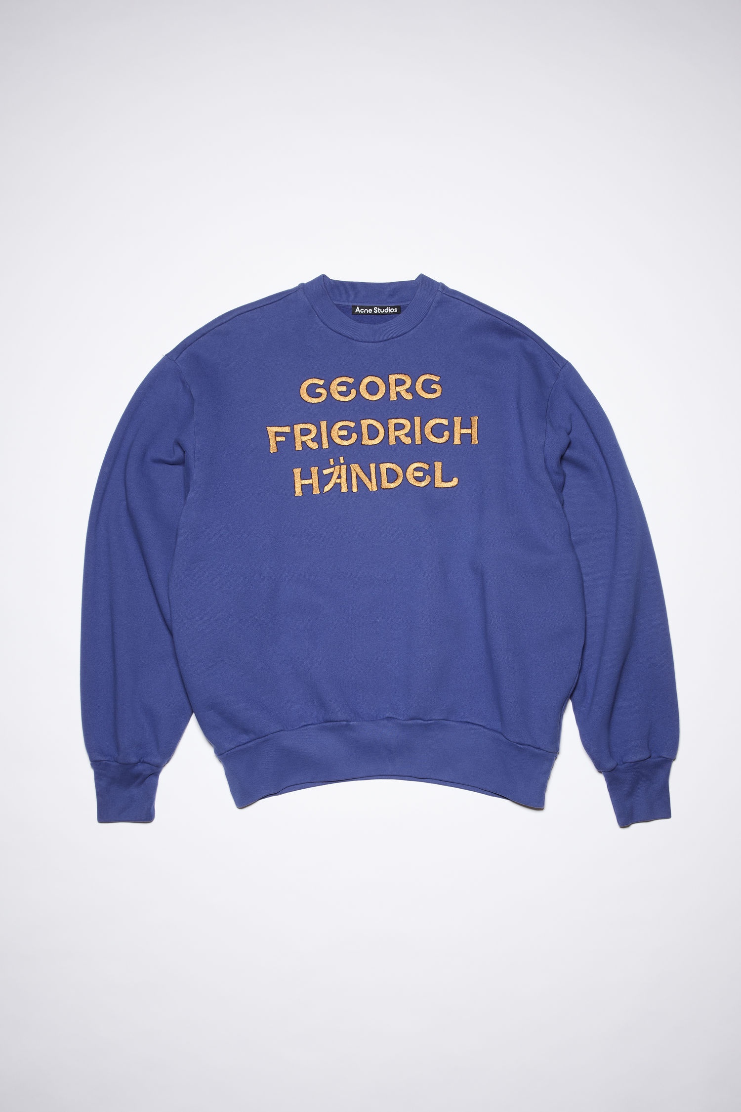 Acne Studios Composer crew neck sweatshirt - Blue | REVERSIBLE