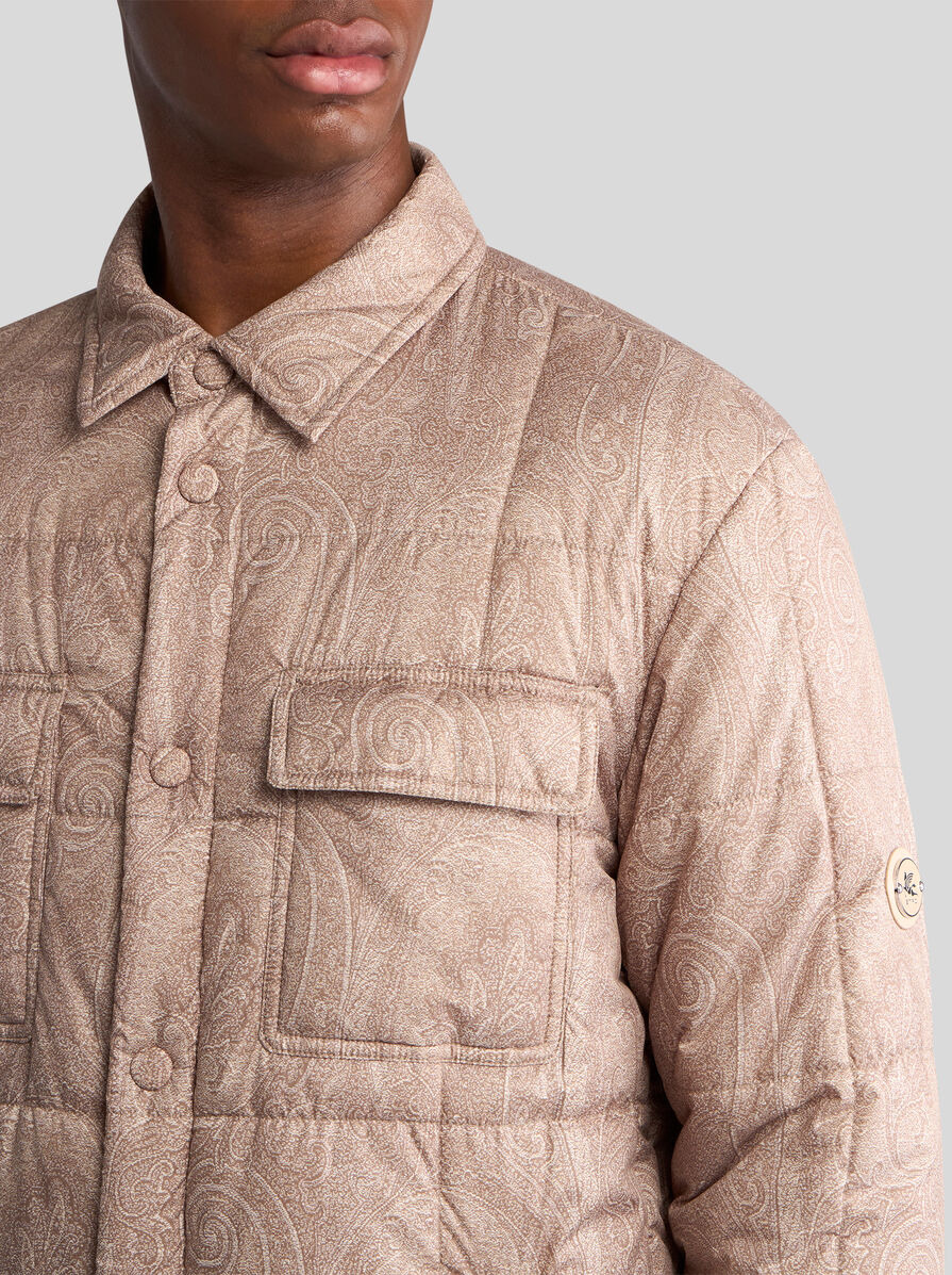 QUILTED OVERSHIRT IN GROSGRAIN - 2