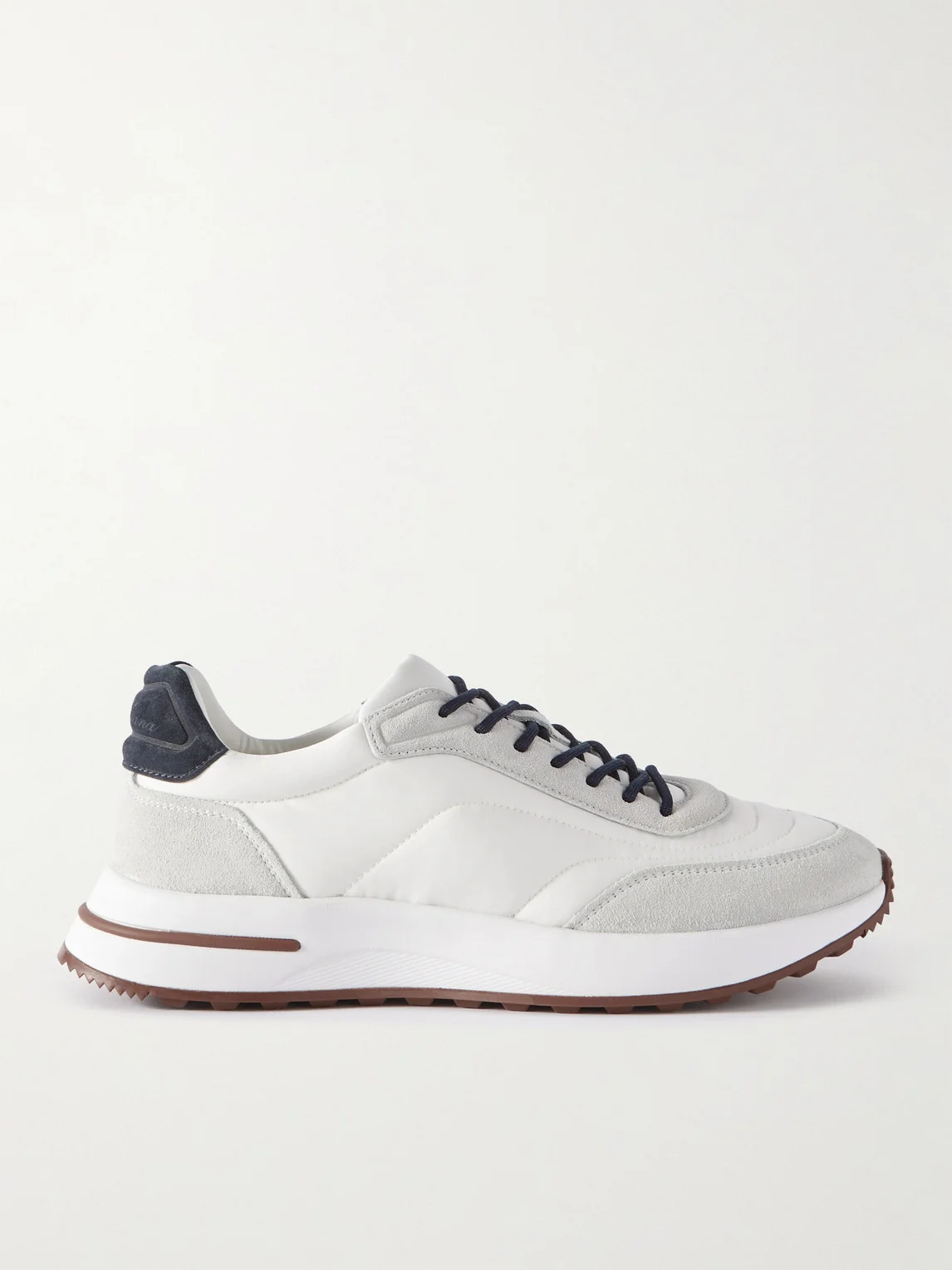 Weekend Walk Suede-Trimmed Shell Sneakers - 1