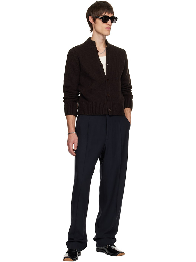 Fear of God Navy Wool Straight Leg Trousers outlook