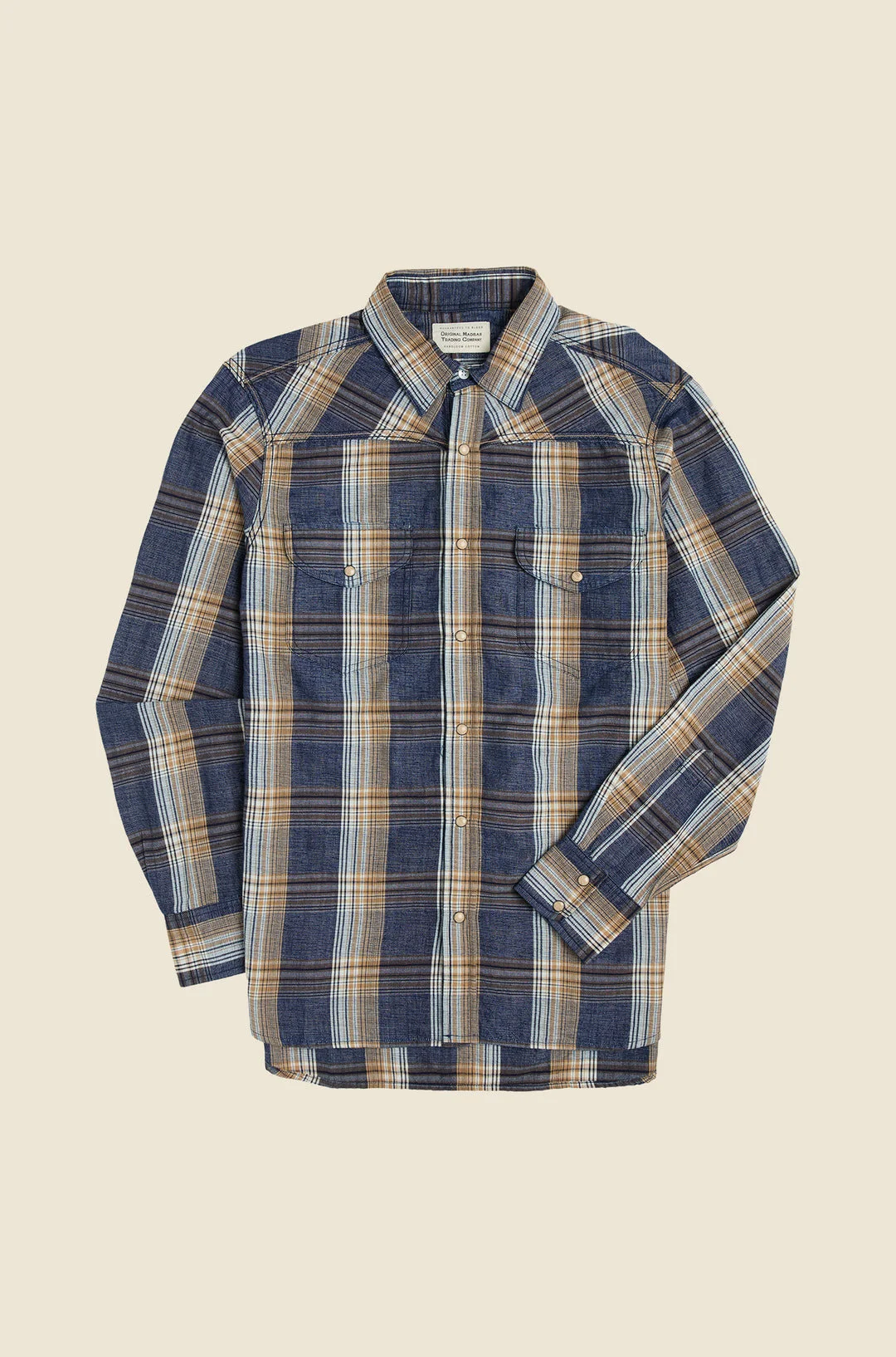 N°107 Western Straight Collar Long Sleeve Shirt - 1