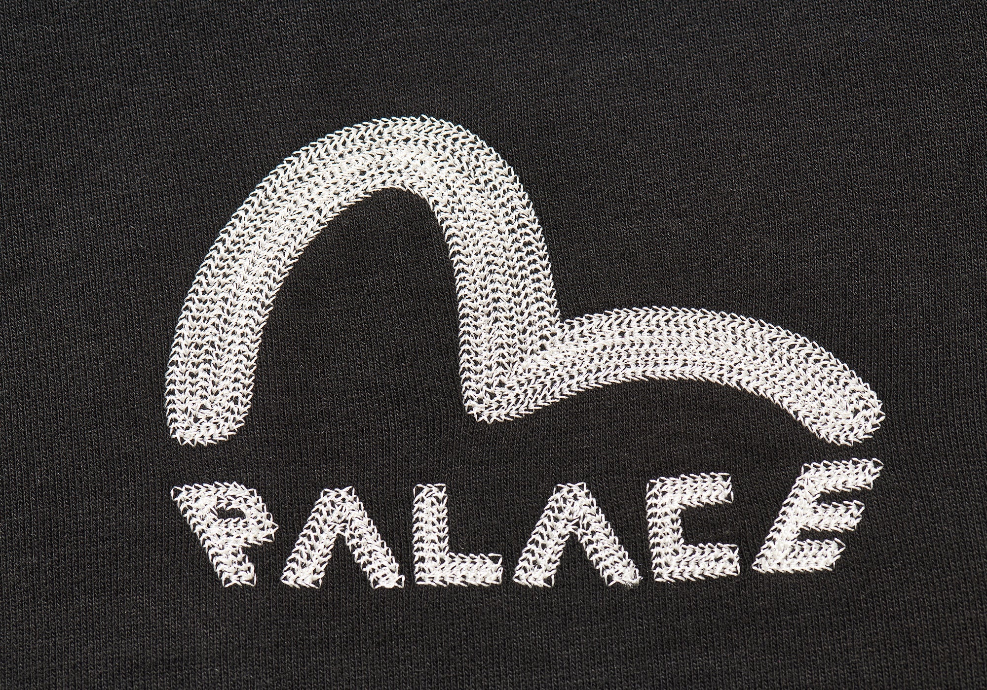 PALACE EVISU ZIP HOOD BLACK - 3
