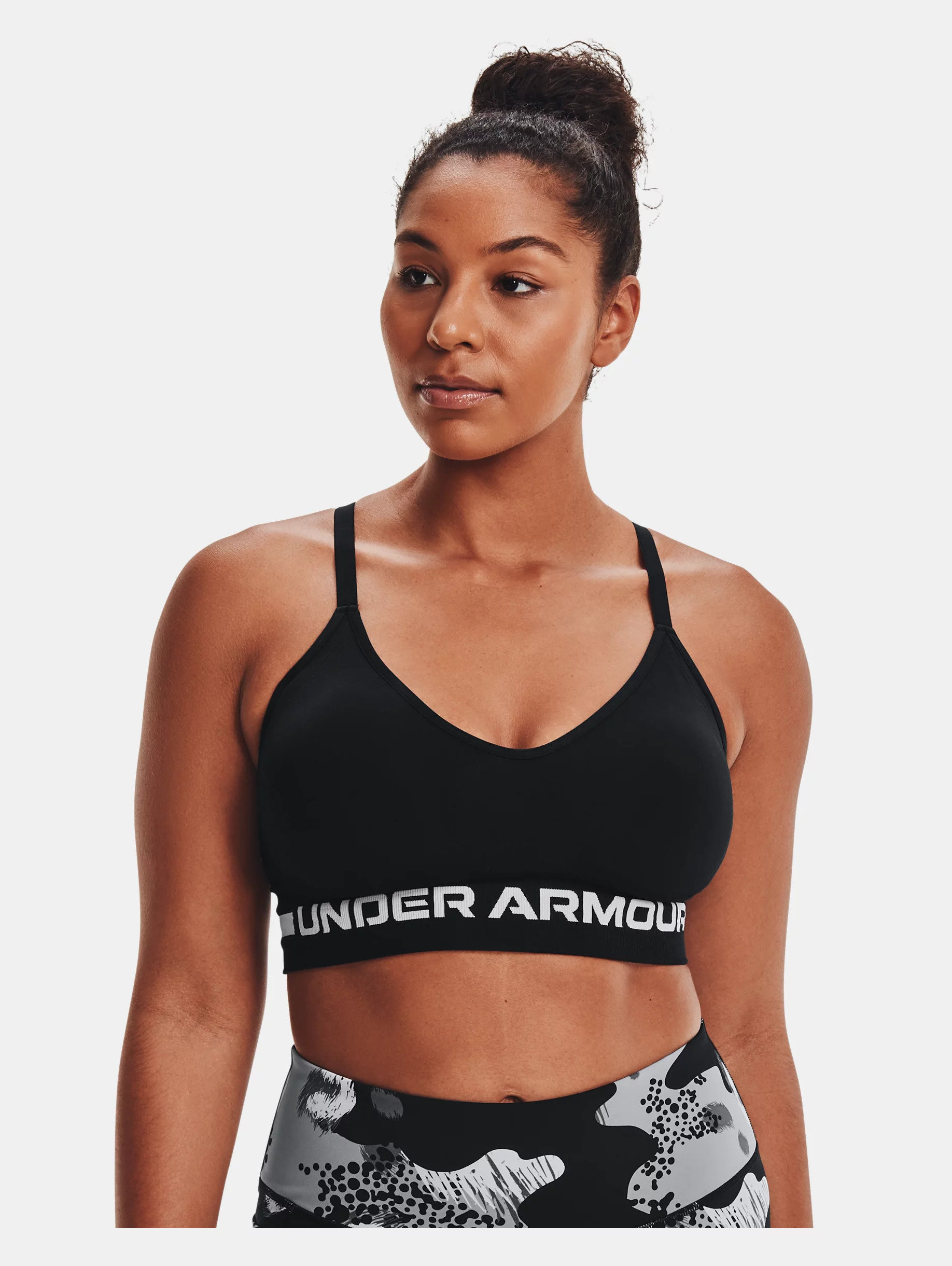 Women's UA Seamless Low Long Sports Bra - 3