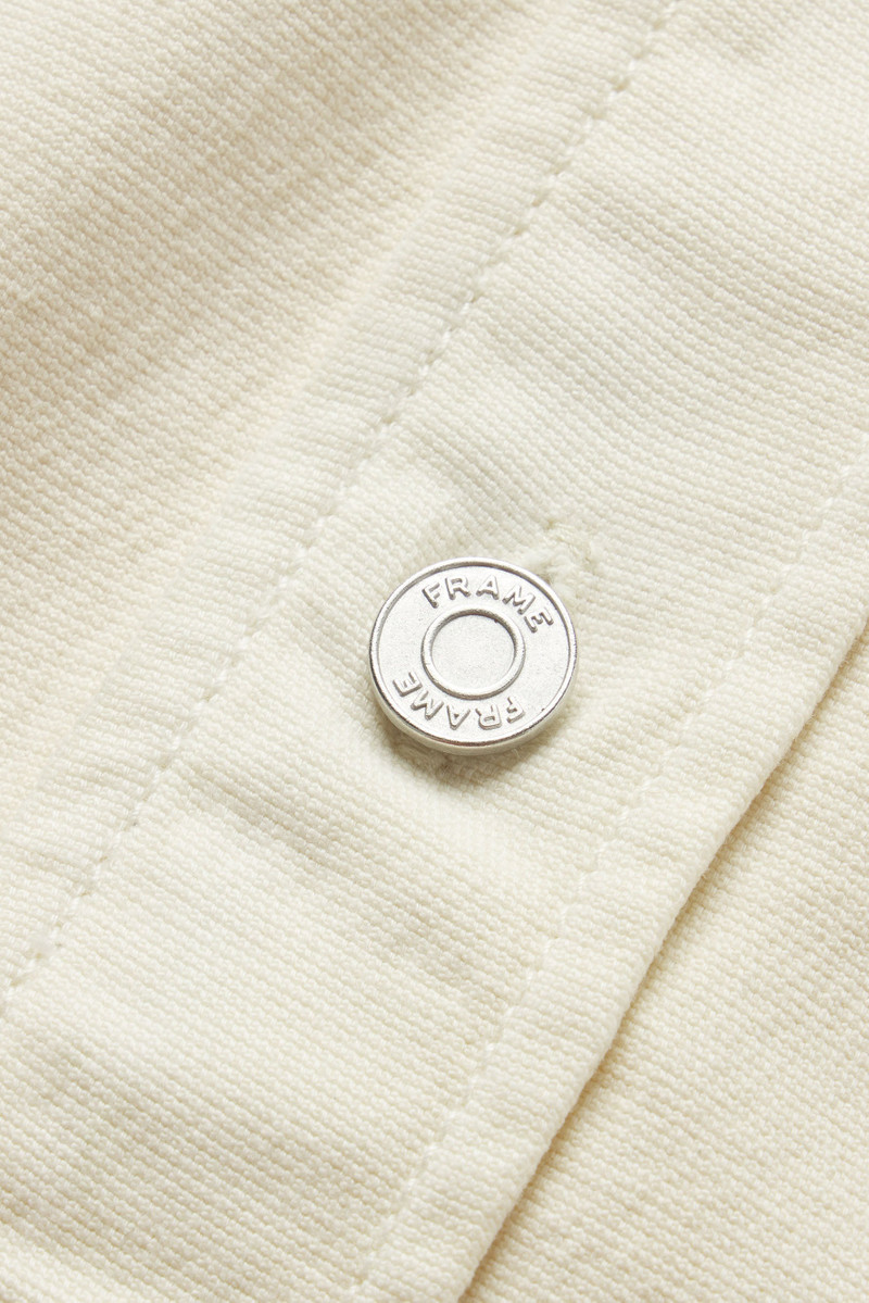 FRAME Double Pocket Overshirt in Natural outlook