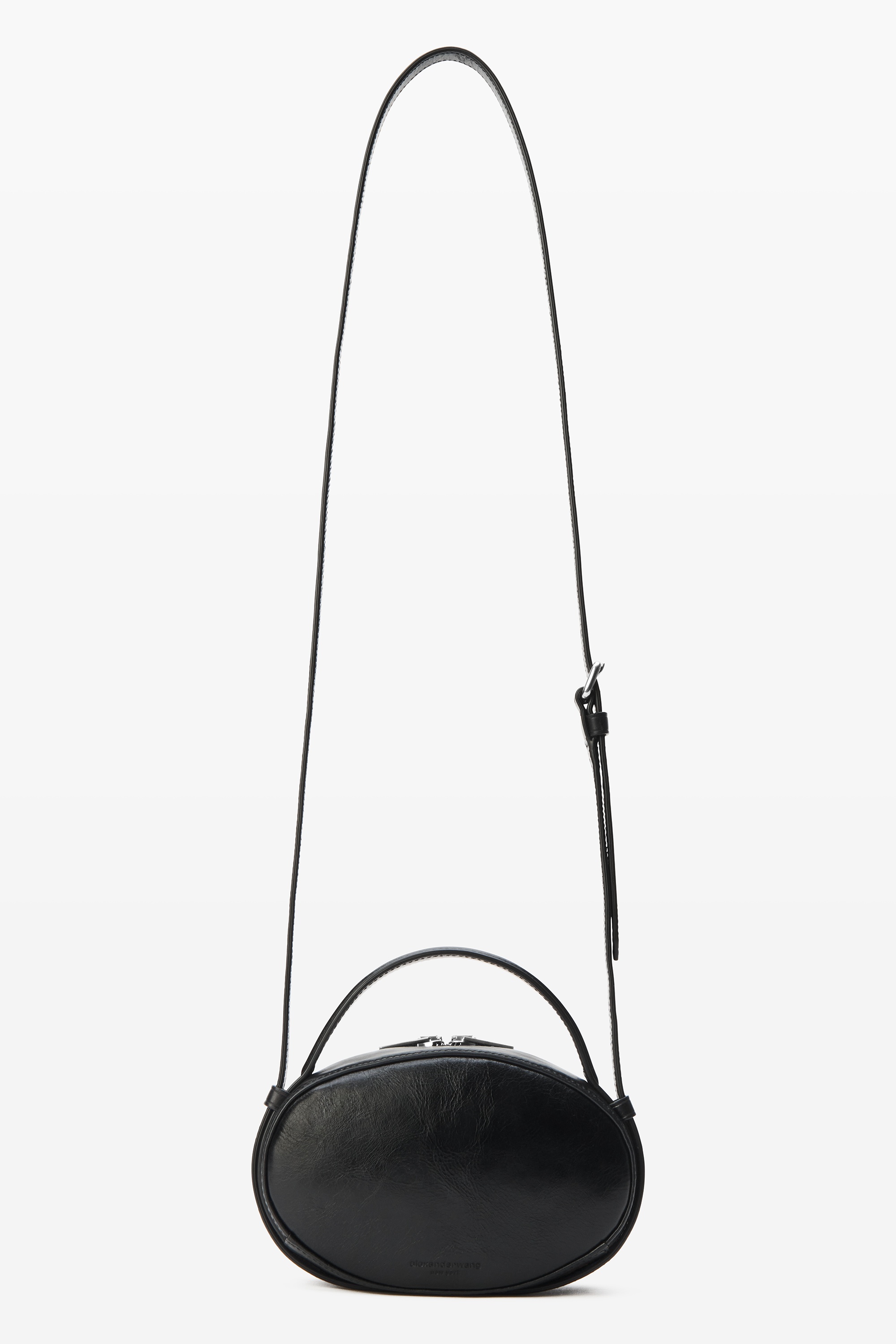 dome small crackle patent leather crossbody bag - 6