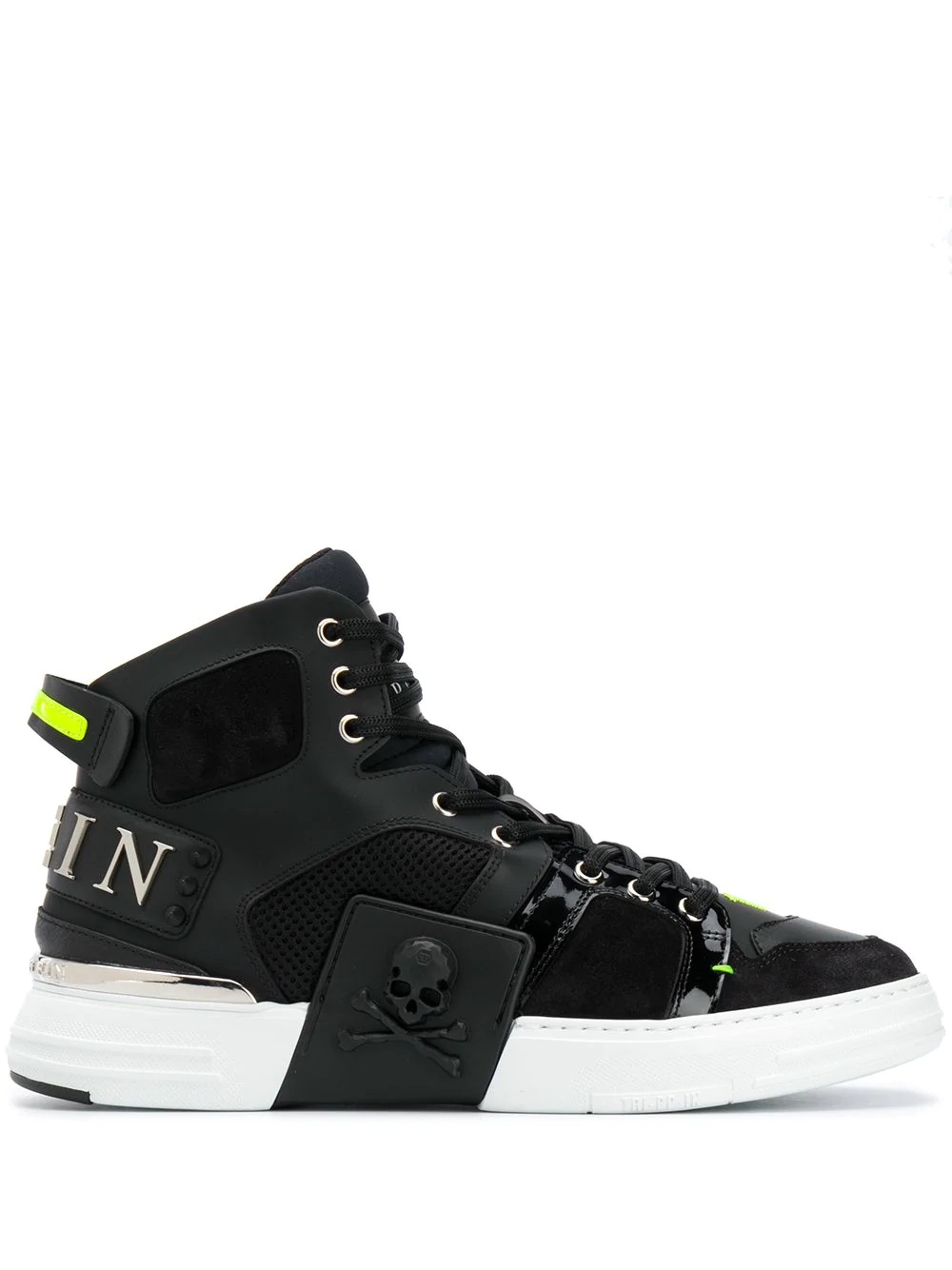 Skull hi-top sneakers - 1