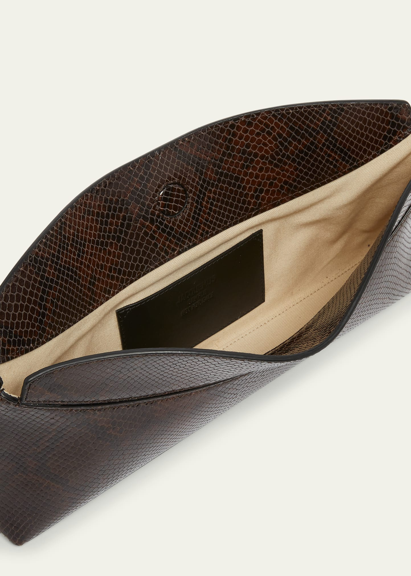 Le Calisso Snake-Embossed Leather Shoulder Bag - 4