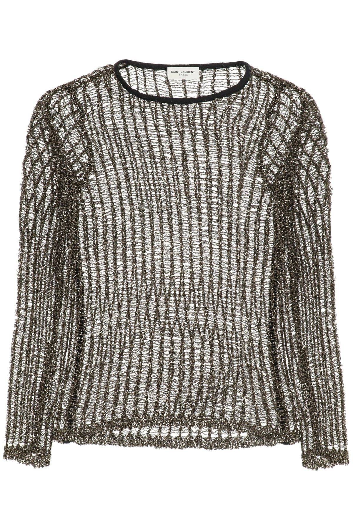 SEQUINED OPENWORK SWEATER - 1