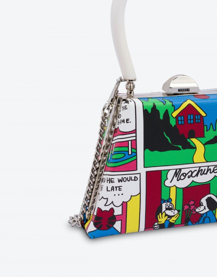 MOSCHINO COMICS TRAPEZE BAG - 4