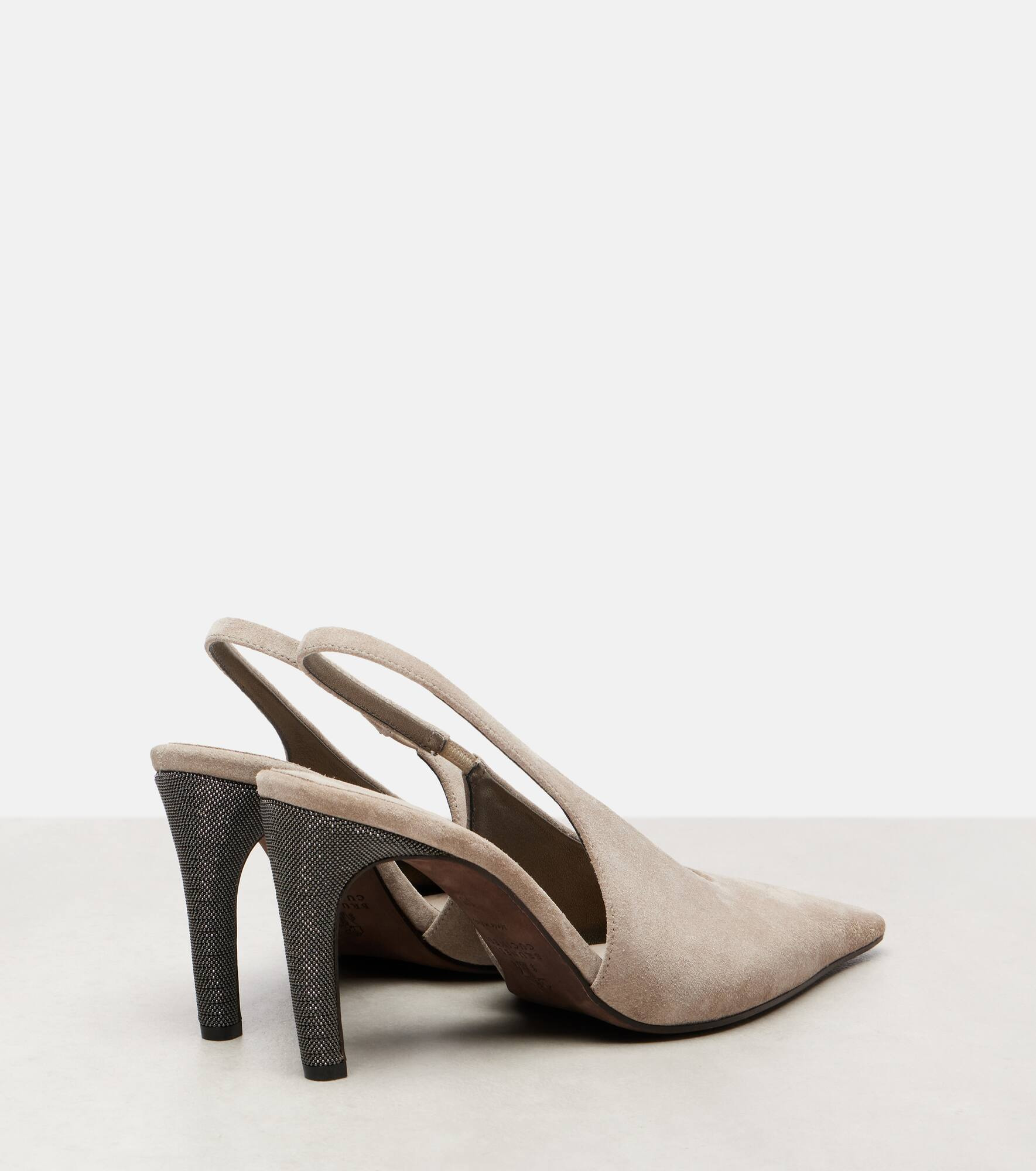 80 Monili suede slingback pumps - 2