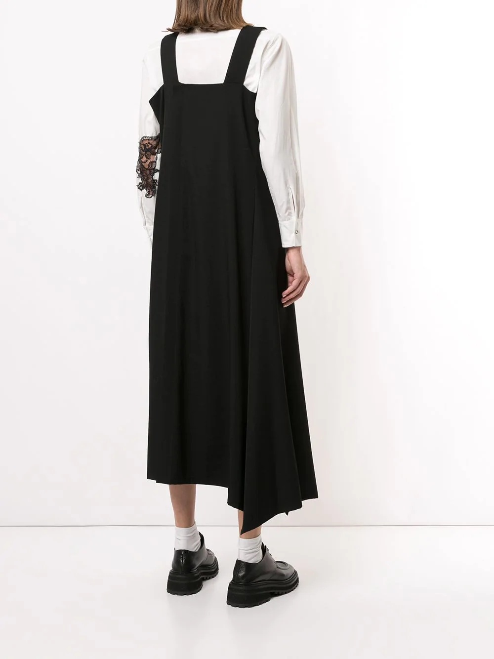 suspender wool dress - 4