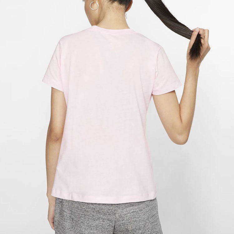 (WMNS) Nike Sportswear Short Sleeve 'Pool Pink' CI1130-663 - 4