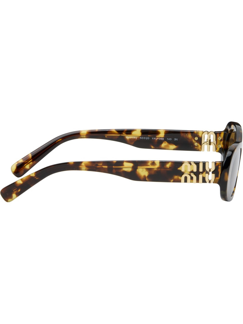 Miu Miu Brown Miu Glimpse Sunglasses outlook