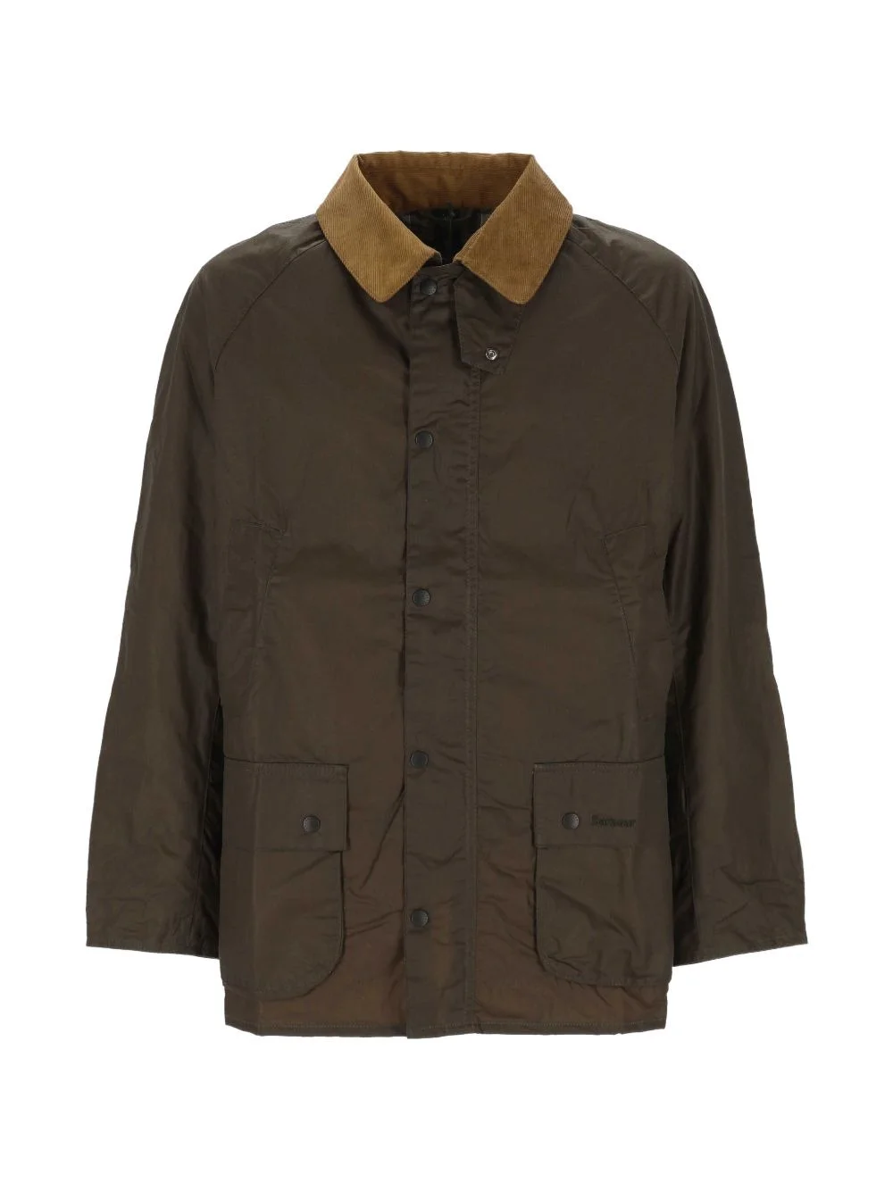 corduroy collar parka - 1