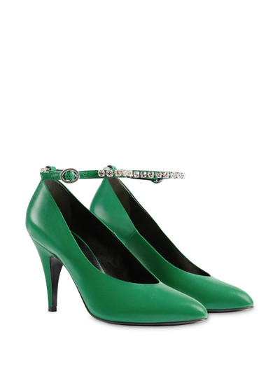 GUCCI Décolleté embellished strap pumps outlook