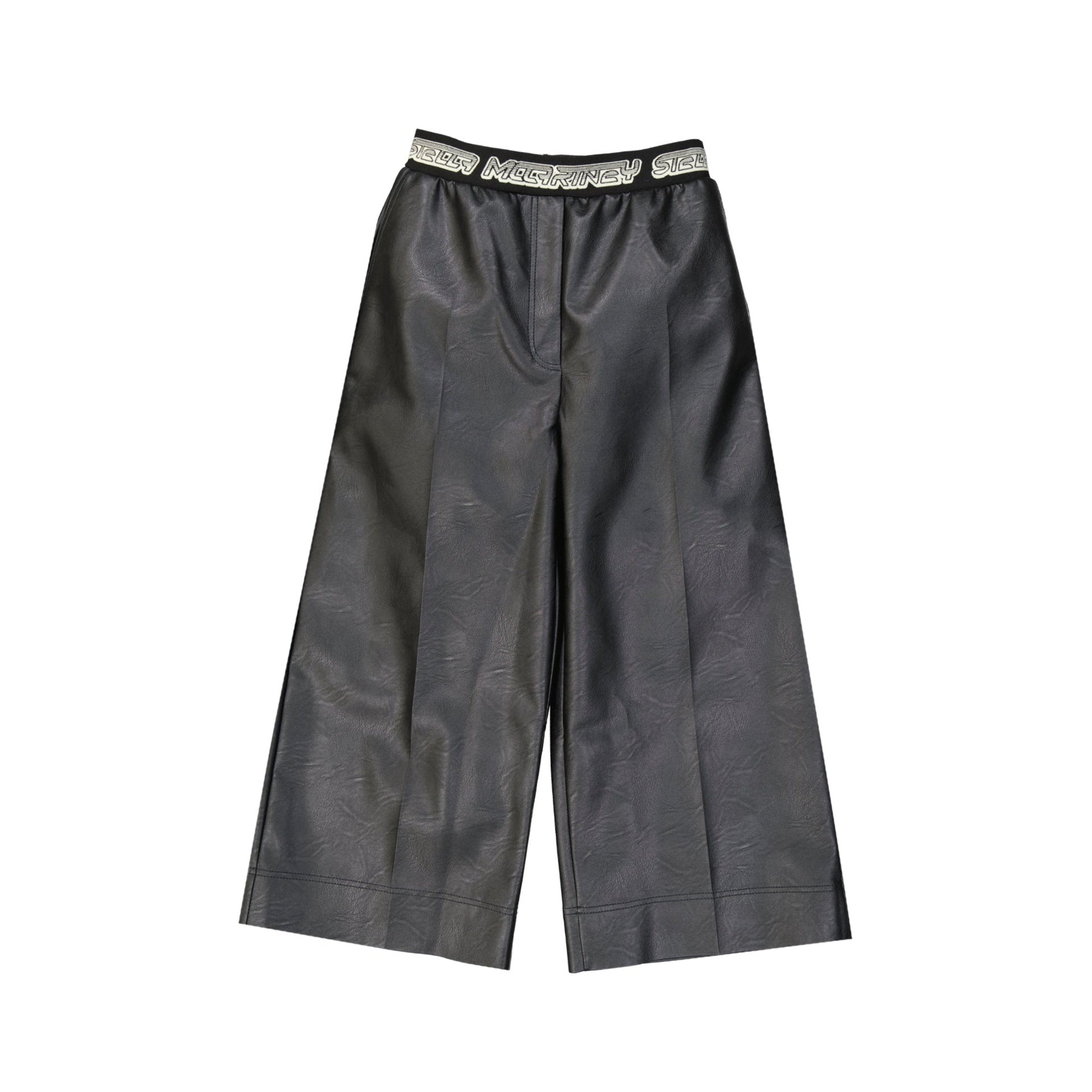 【送料&関税込】Stella McCartney Cropped Leather Effect Pant Stella McCartney CROPPED LEATHER EFFECT PANTS | netdressed