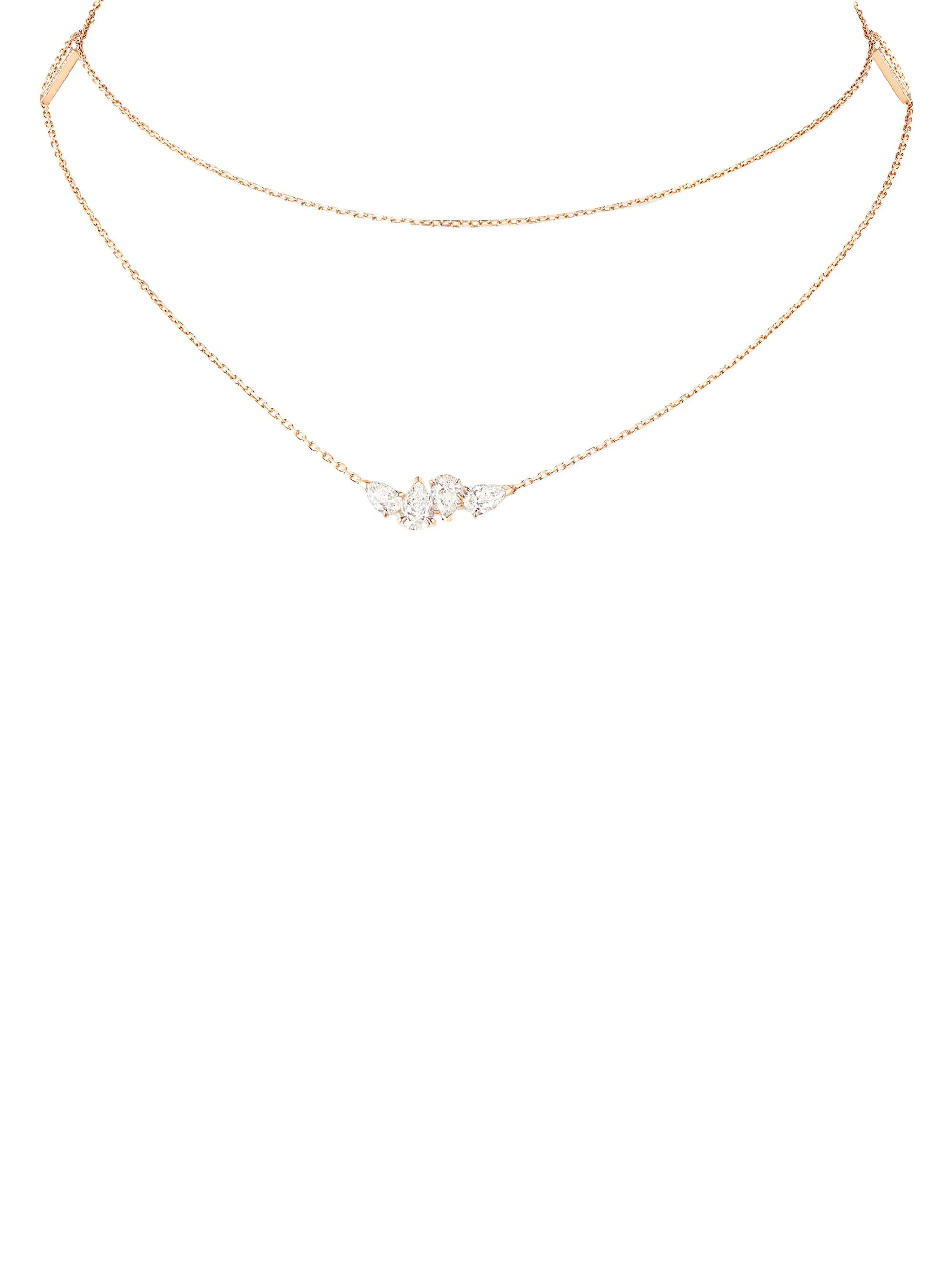 Women's Luminant 18K Pink Gold & Diamond Pendant Necklace - Pink Gold - 1