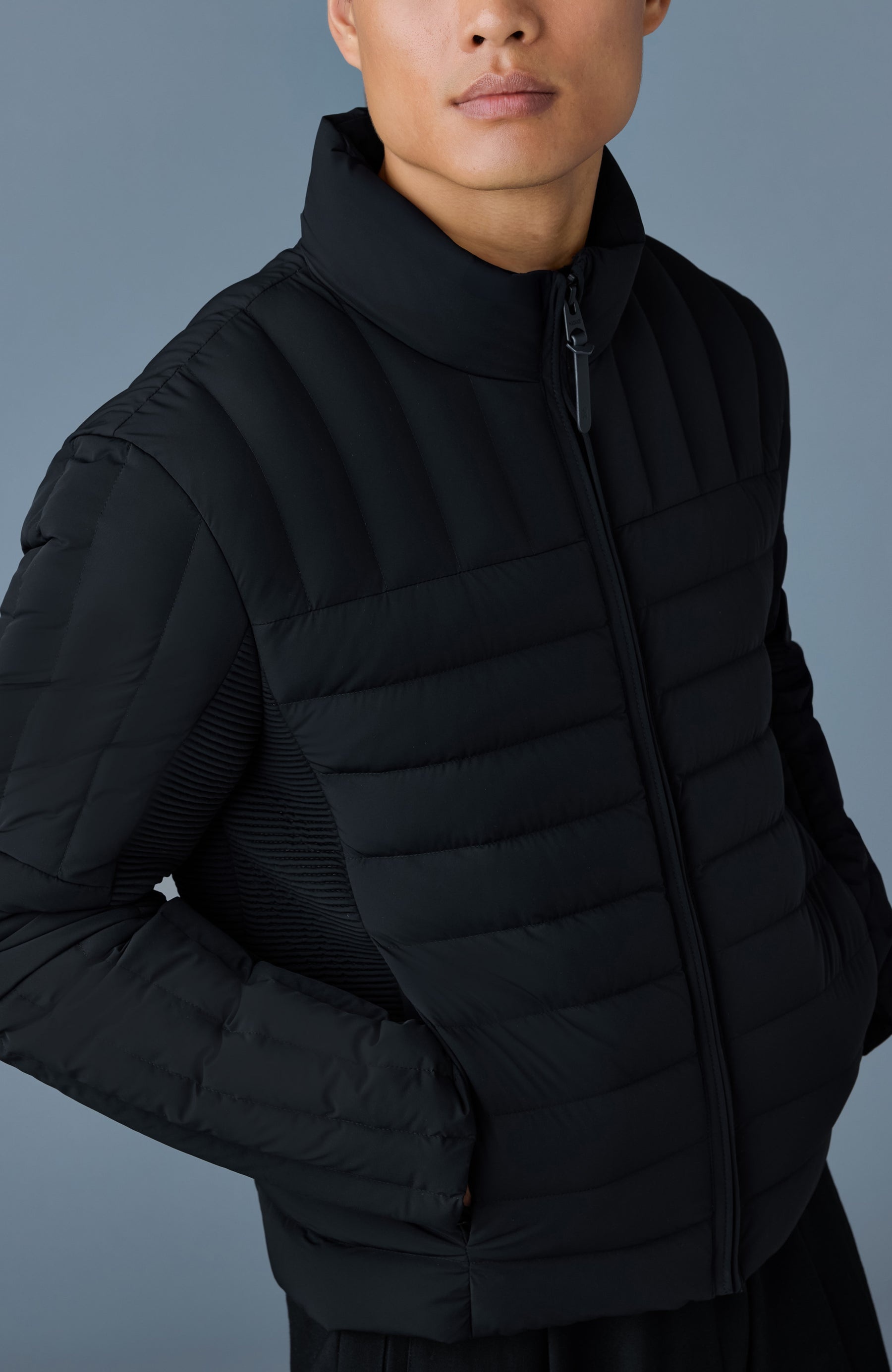 TRAVIS Perpendicular channel quilt down jacket - 5