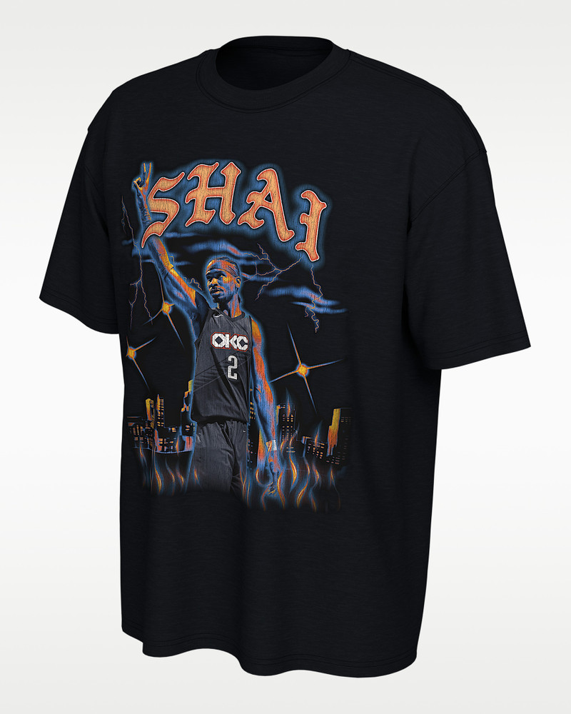 Shai Gilgeous-Alexander Oklahoma City Thunder City Edition Nike NBA T-Shirt 1